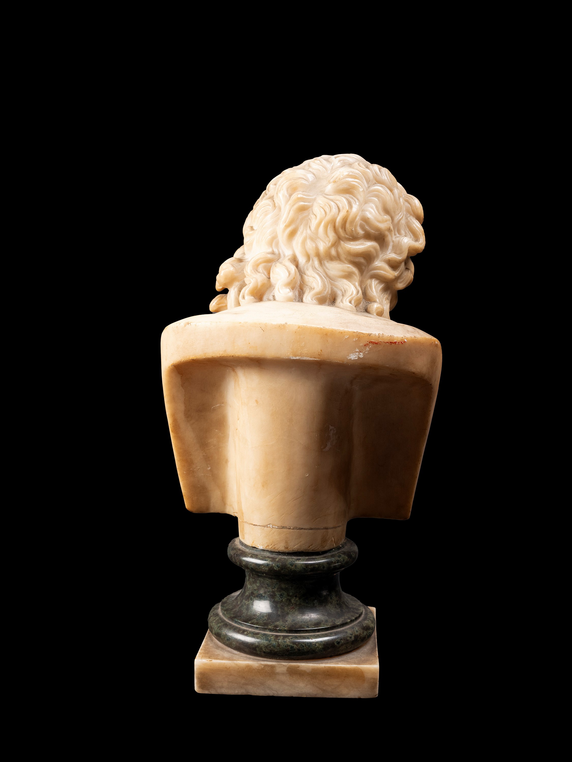 Busto in marmo neoclassico raffigurante Alessandro Magno, XIX secolo