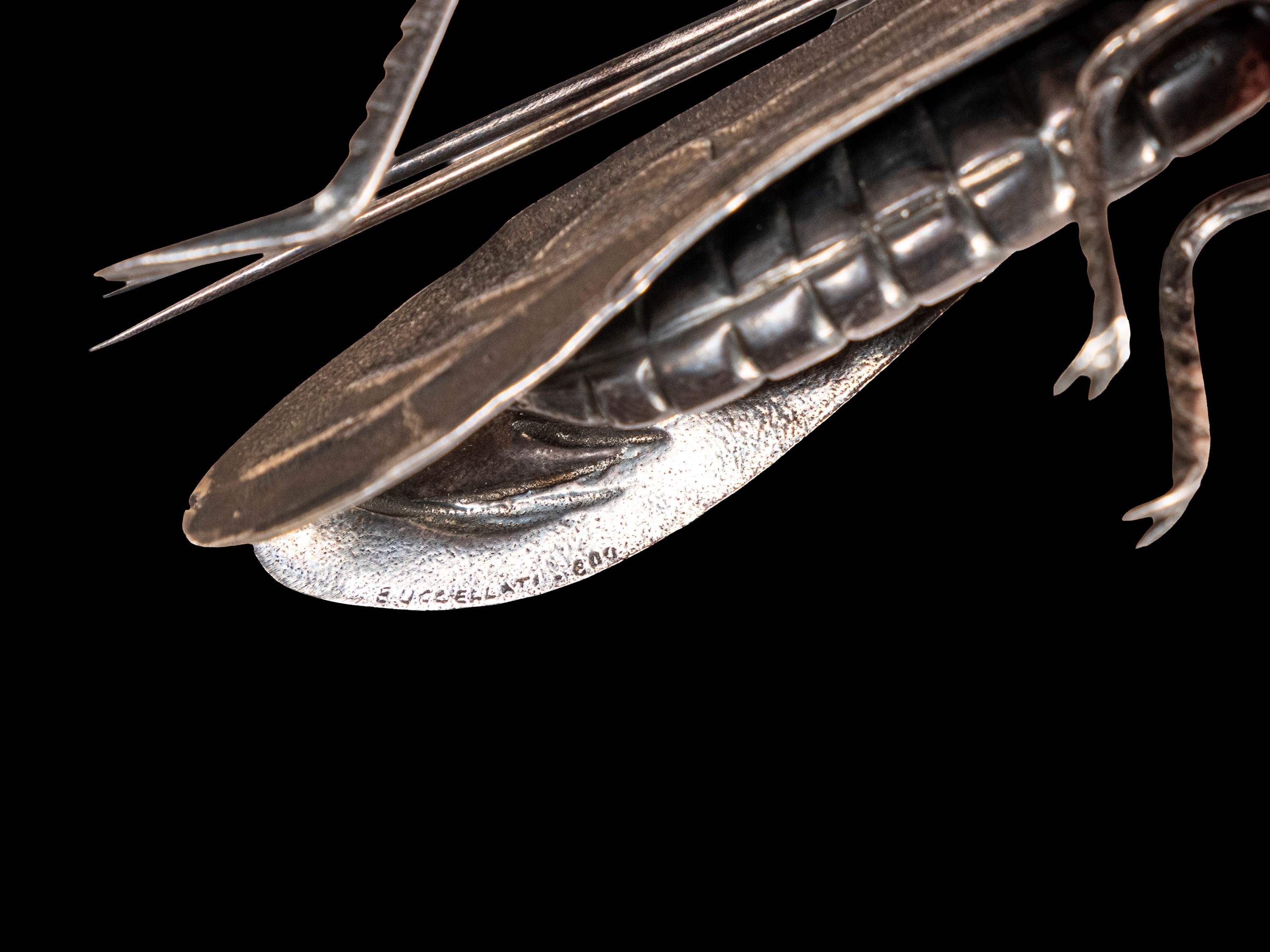 Mario Buccellati - Scultura in argento a forma di locusta
