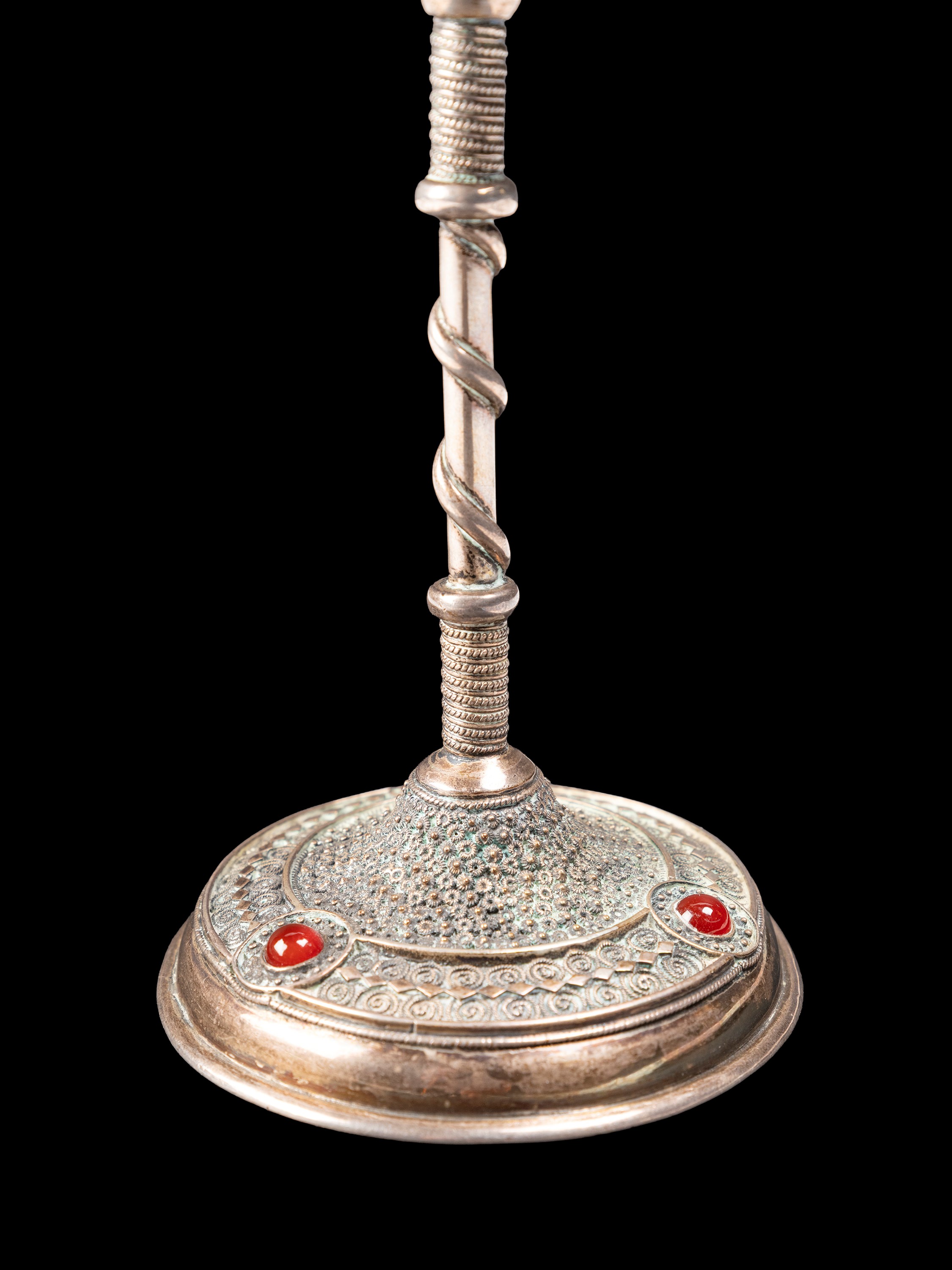 CALICE EBRAICO IN ARGENTO E CORNIOLA