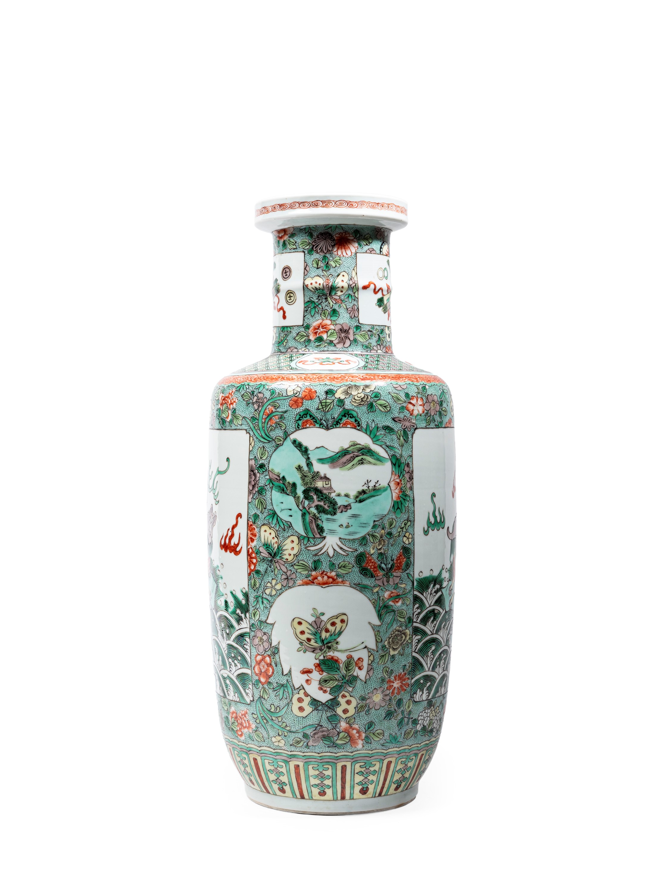VASO ROULEAU IN PORCELLANA FAMIGLIA VERDE