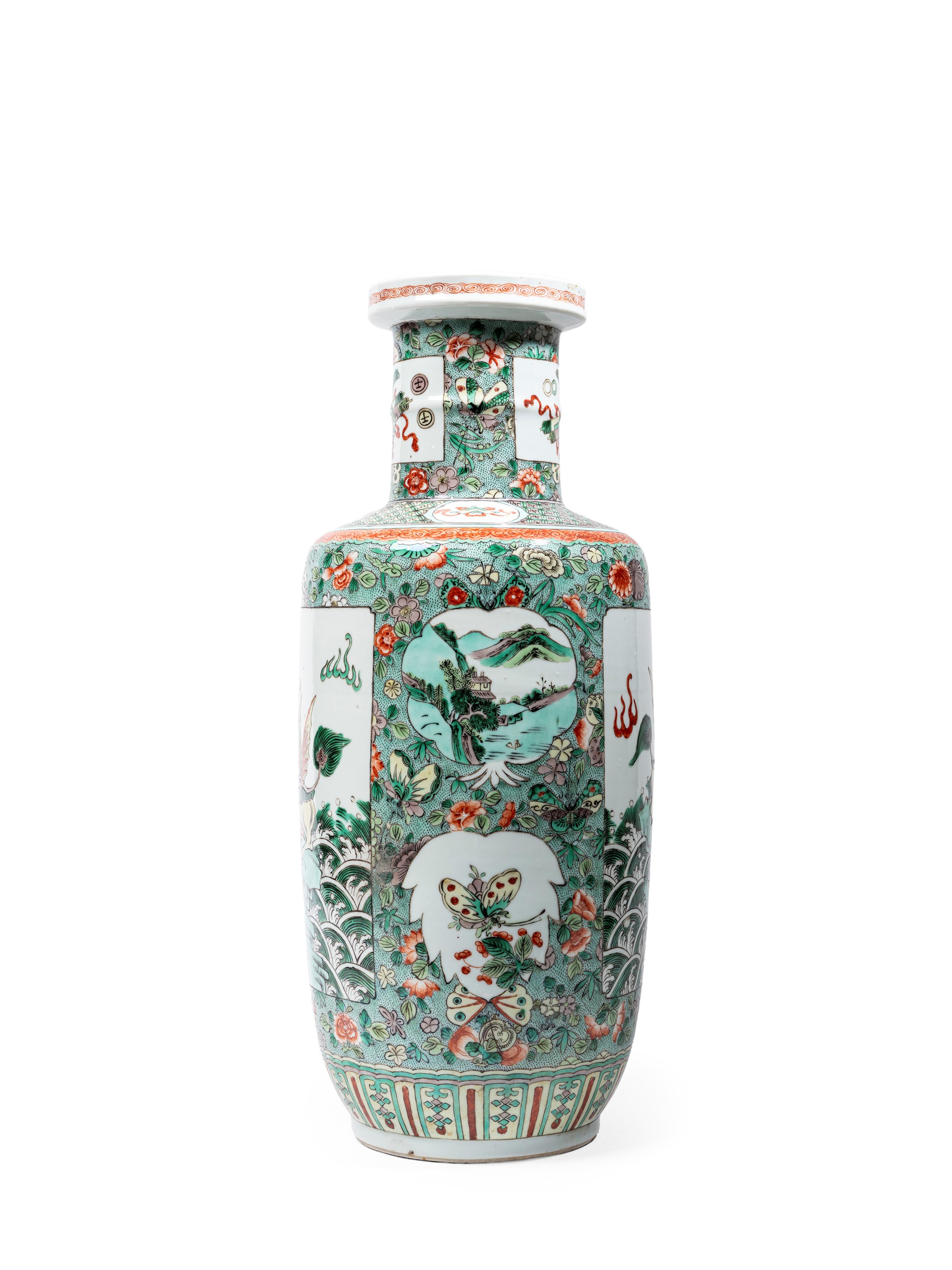 VASO ROULEAU IN PORCELLANA FAMIGLIA VERDE