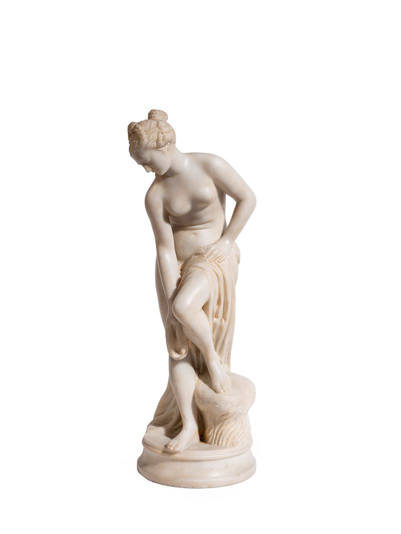 VENERE AL BAGNO IN MARMO BIANCO