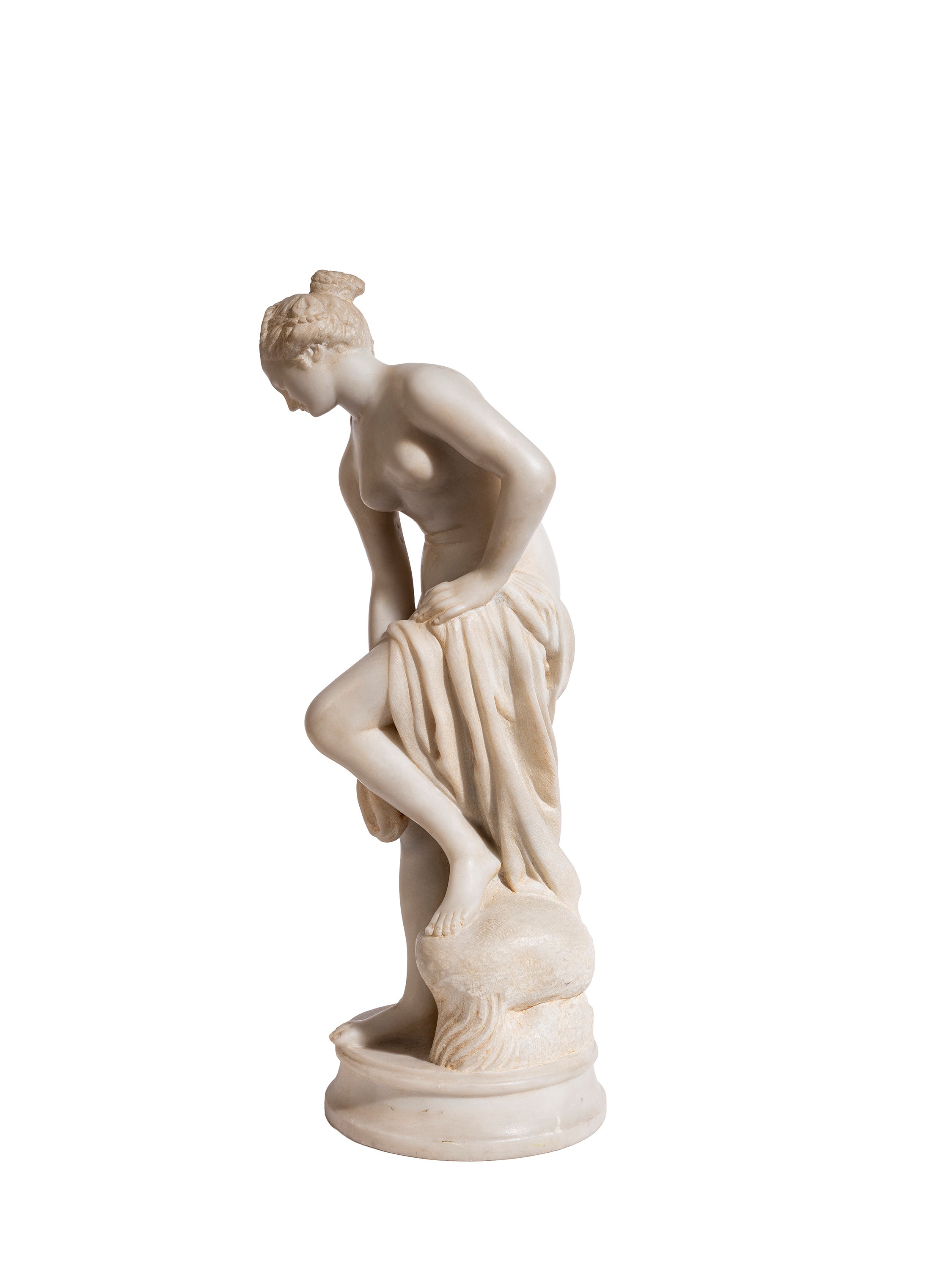 VENERE AL BAGNO IN MARMO BIANCO