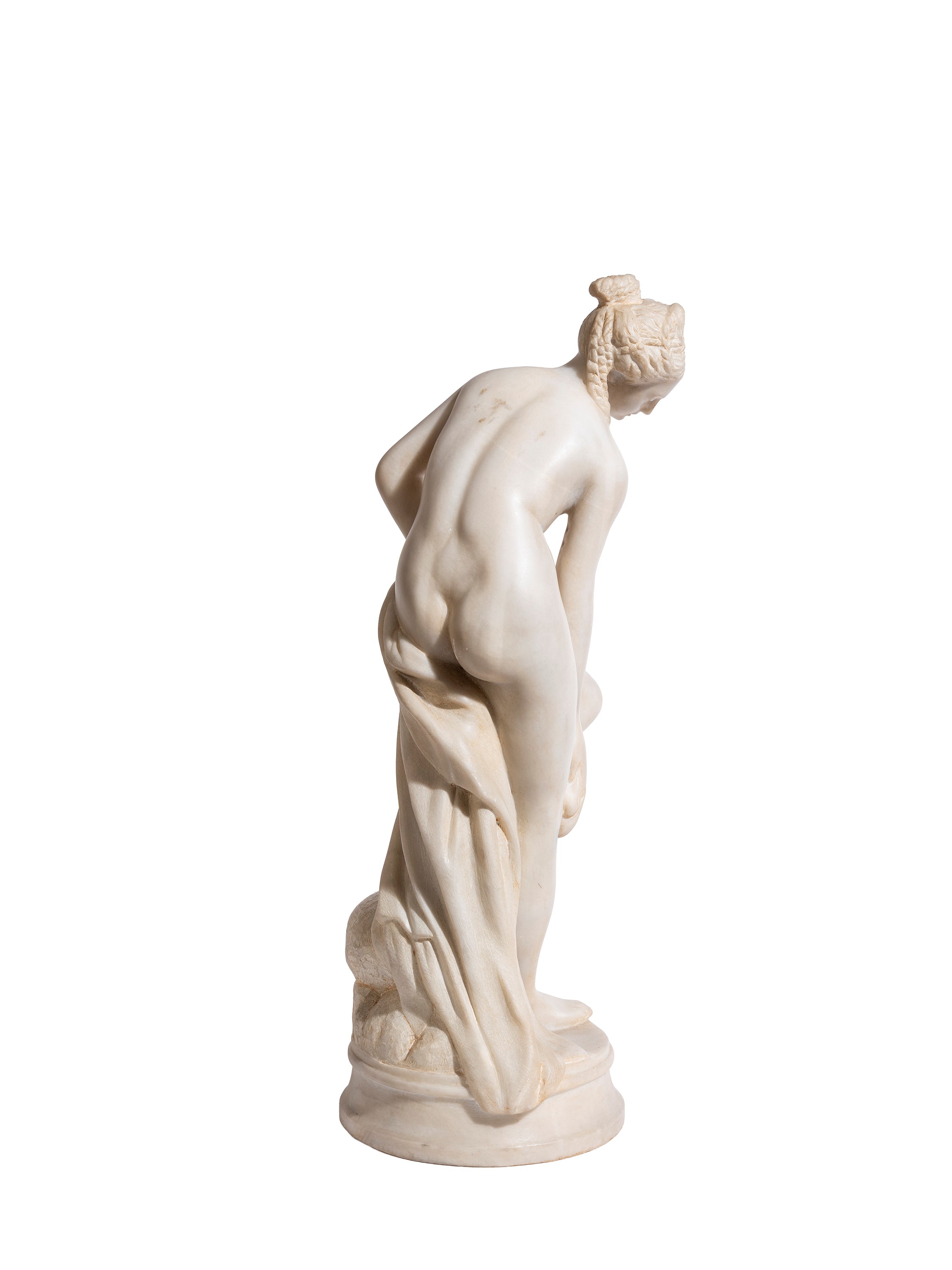 VENERE AL BAGNO IN MARMO BIANCO