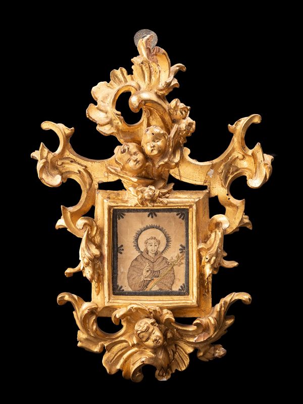 CORNICE INTAGLIATA E DORATA