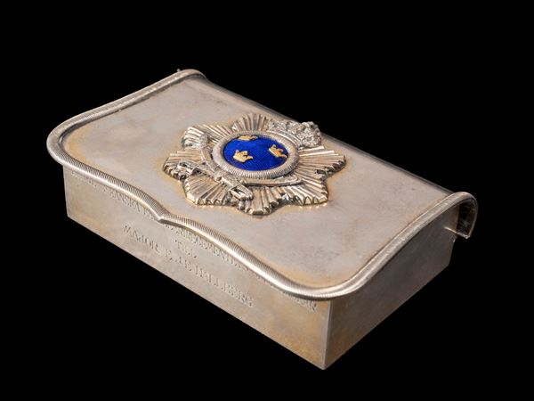 SCATOLA IN ARGENTO E SMALTI