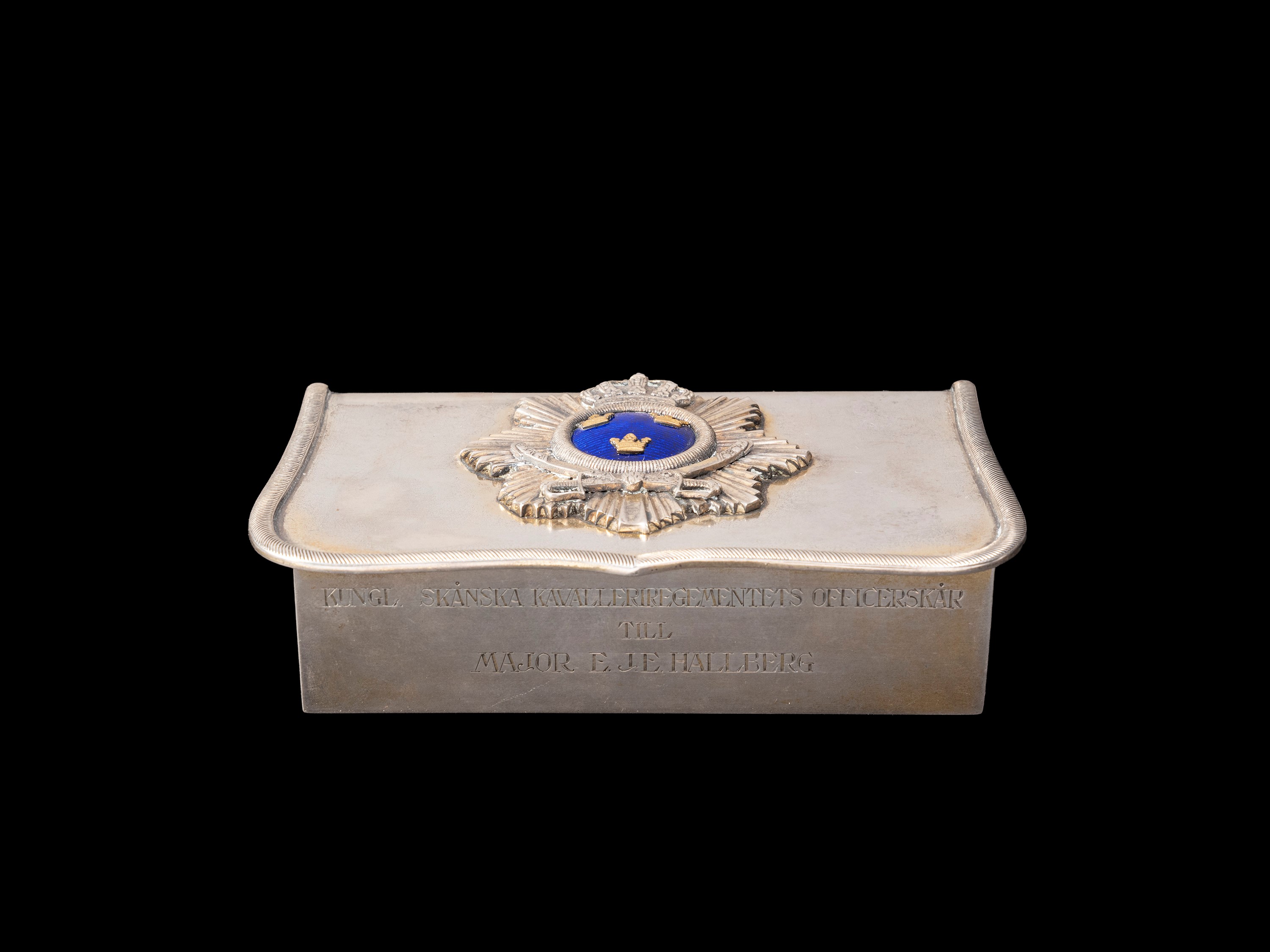 SCATOLA IN ARGENTO E SMALTI