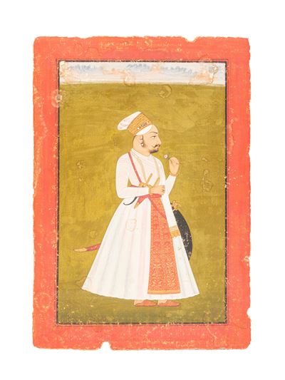Ritratto di Thakur, miniatura, India, XIX secolo