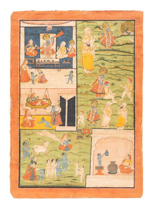A MINIATURE DEPICTING GWAL DARSHAN