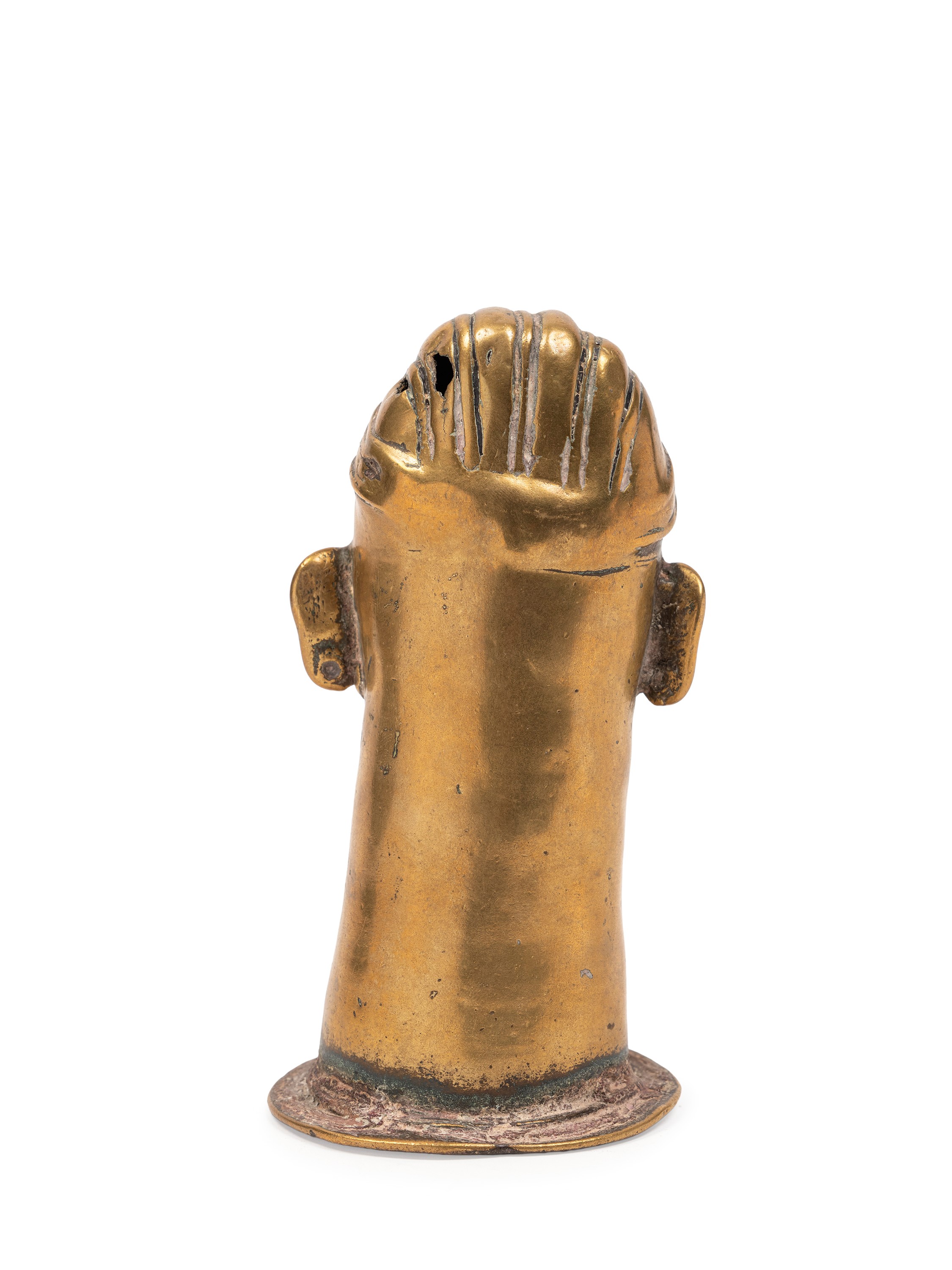 India, Mukhalinga in lega di bronzo, XIX secolo