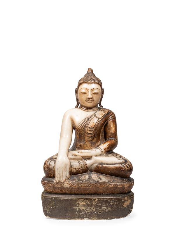 BUDDHA SAKYAMUNI IN ALABASTRO