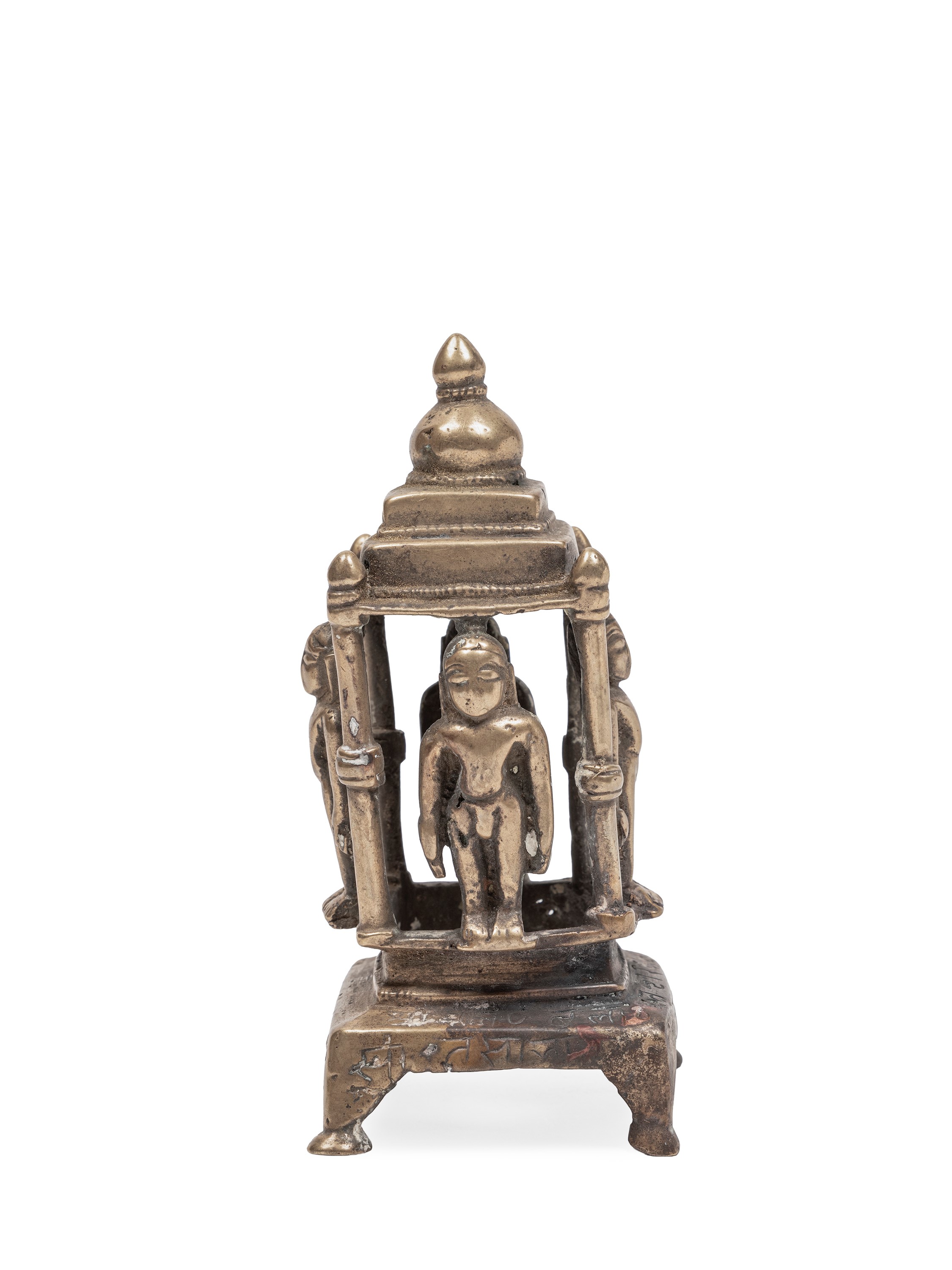 Altare con quattro figure Jain, lega di bronzo, fine XVII-inizio XVIII secolo