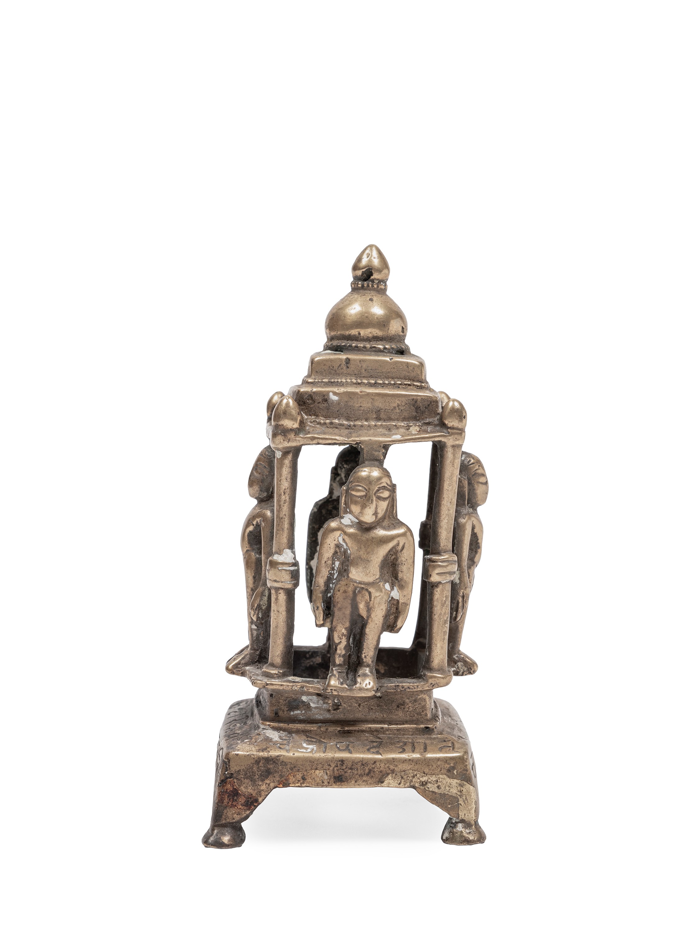 Altare con quattro figure Jain, lega di bronzo, fine XVII-inizio XVIII secolo