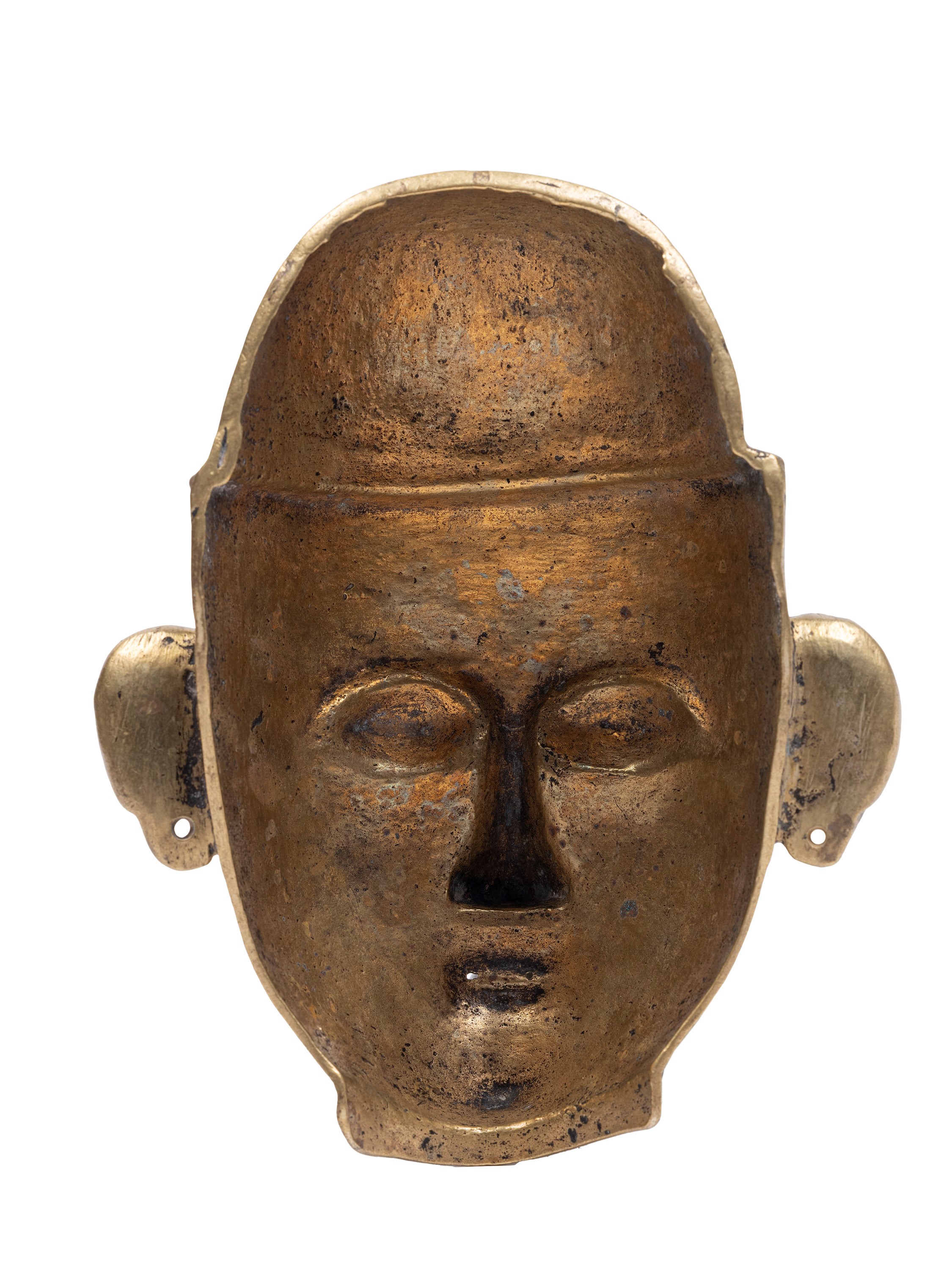 India, Grande Mukhalinga di Shiva, lega di bronzo,  XIX secolo