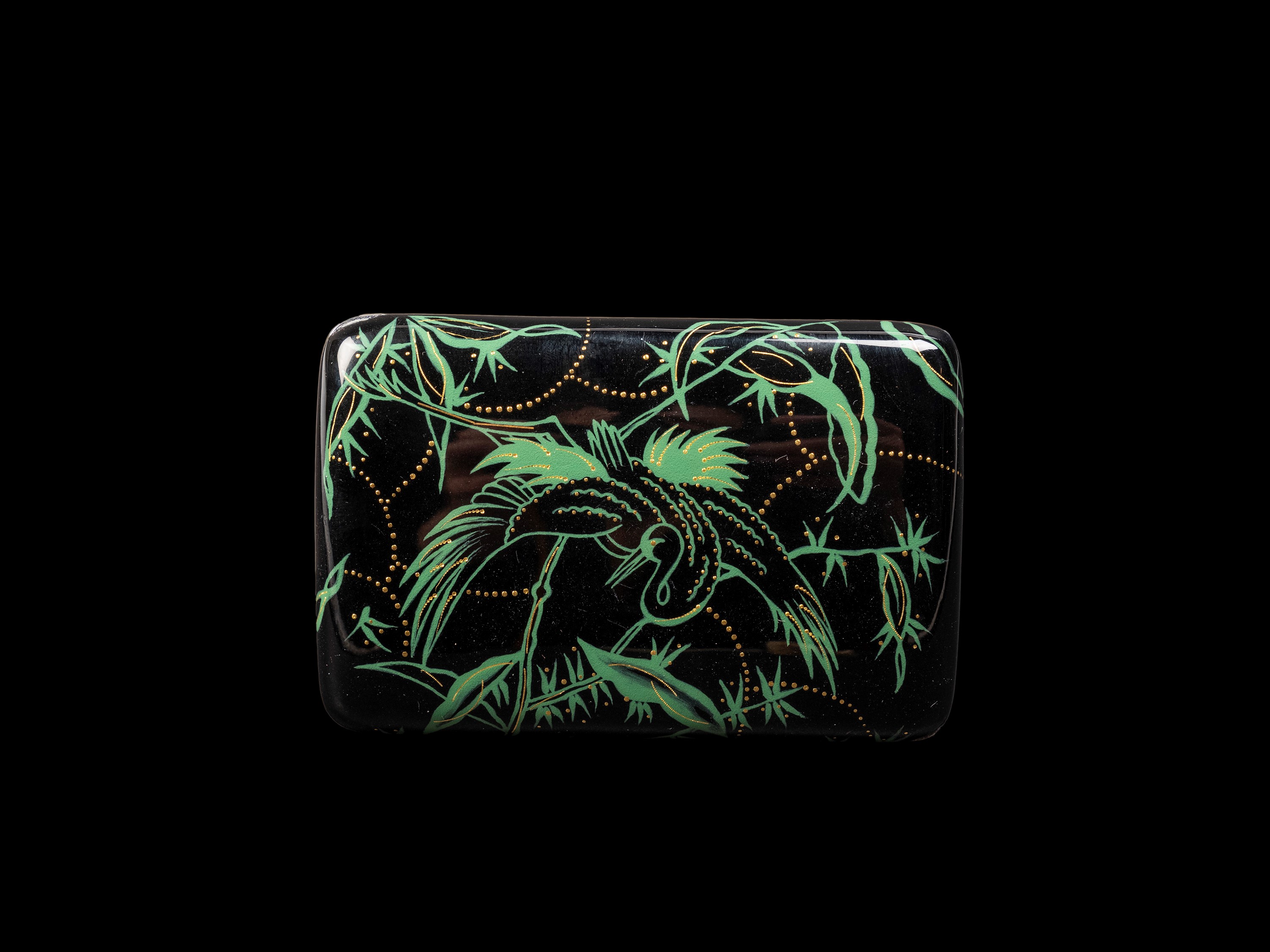 TABACCHIERA IN ARGENTO E SMALTO