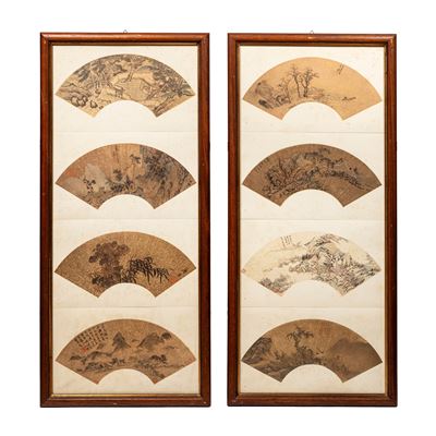 Ventagli stampati su carta, Cina dinastia Qing (1644-1911)