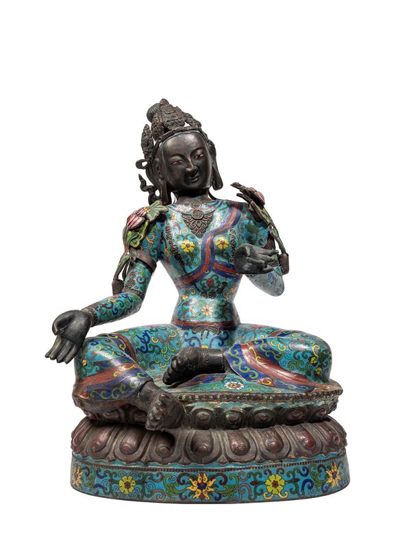 FIGURA IN CLOISONNÉ