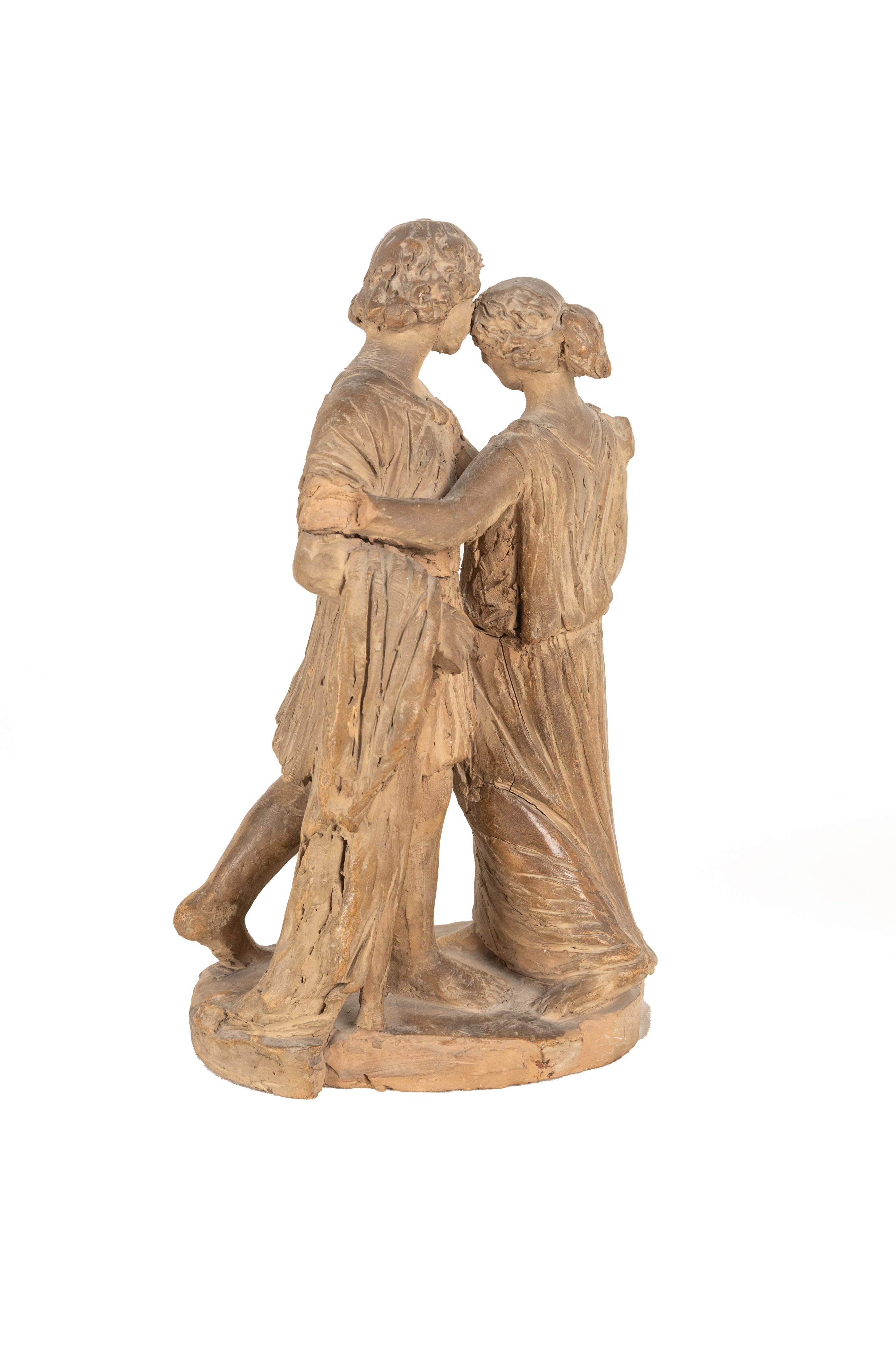 °BOZZETTO IN TERRACOTTA RAFFIGURANTE COPPIA GALANTE