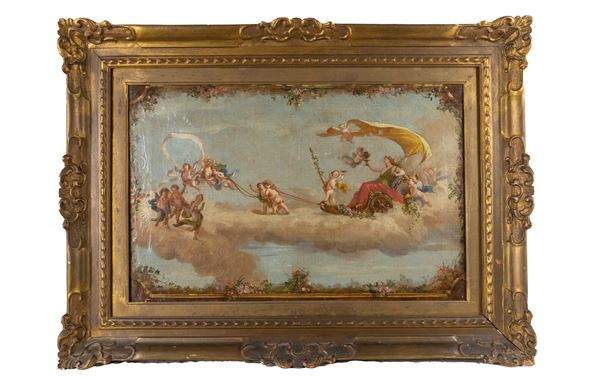 °BOZZETTO PER SOFFITTO RAFFIGURANTE CARRO DELL'AURORA