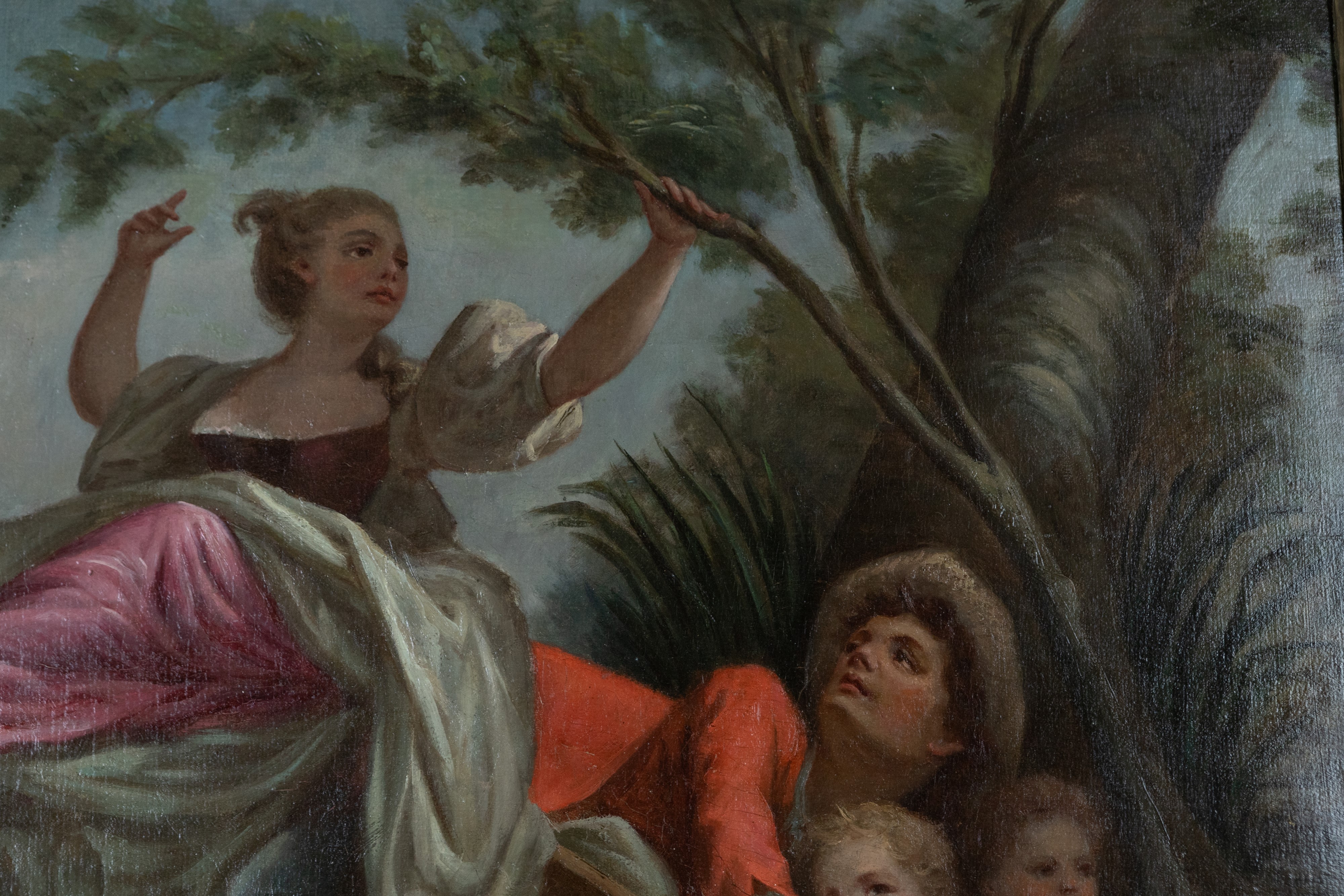 Scuola francese, L’Altalena, olio su tela (XVIII secolo)