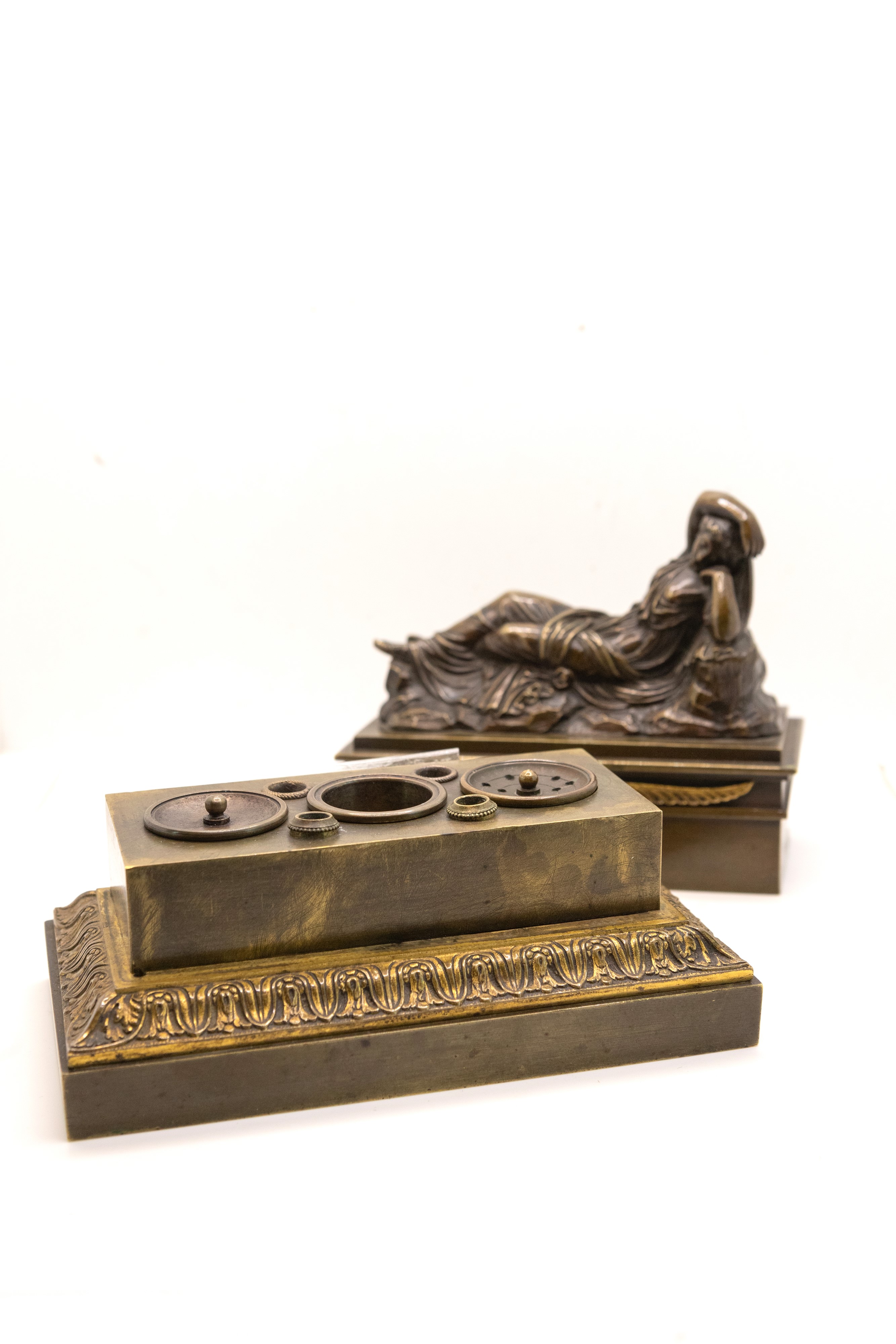 °CALAMAIO IN BRONZO RAFFIGURANTE ARIANNA ABBANDONATA