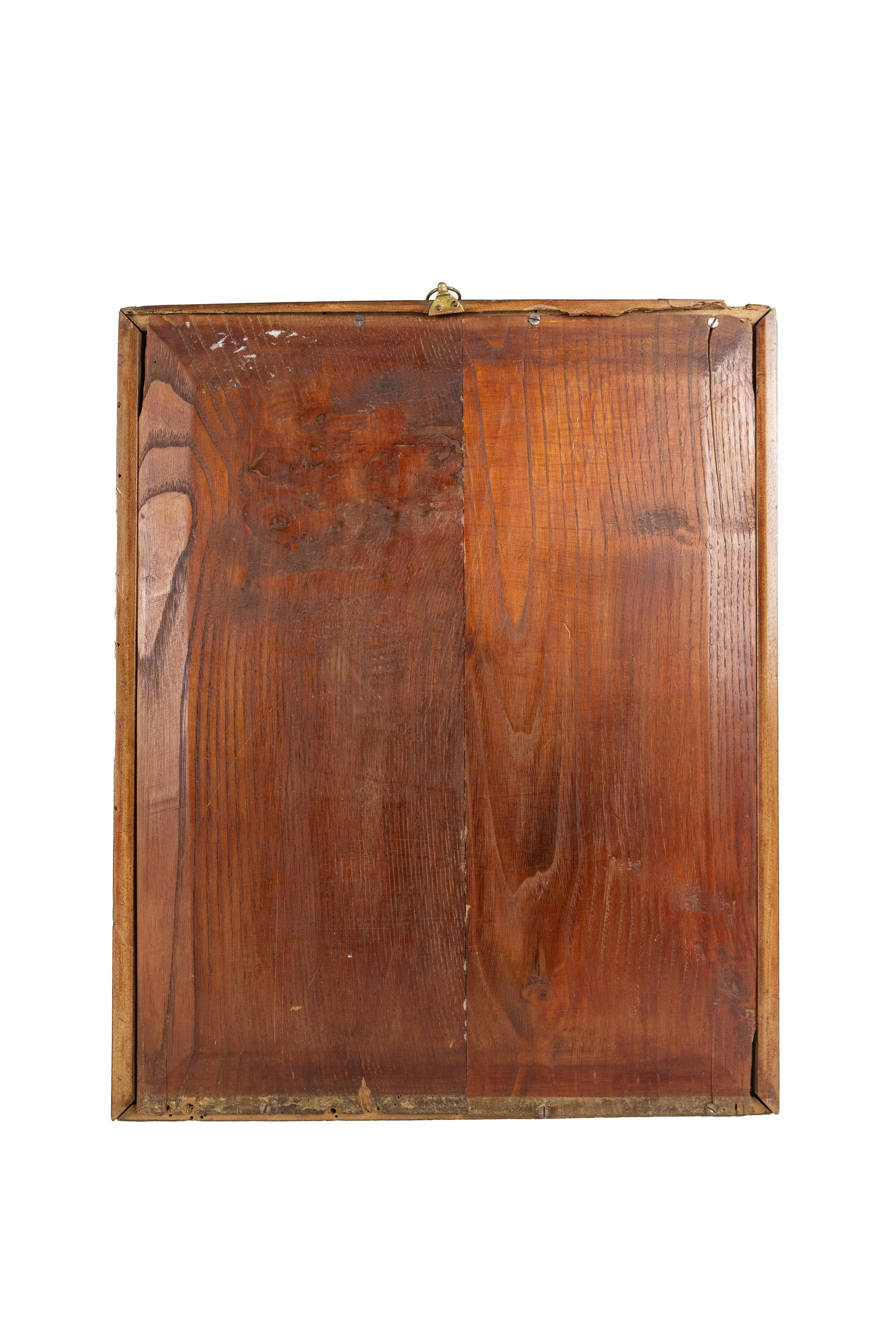 Secolo XIX, Cornice in ebano e avorio con placca centrale in bronzo