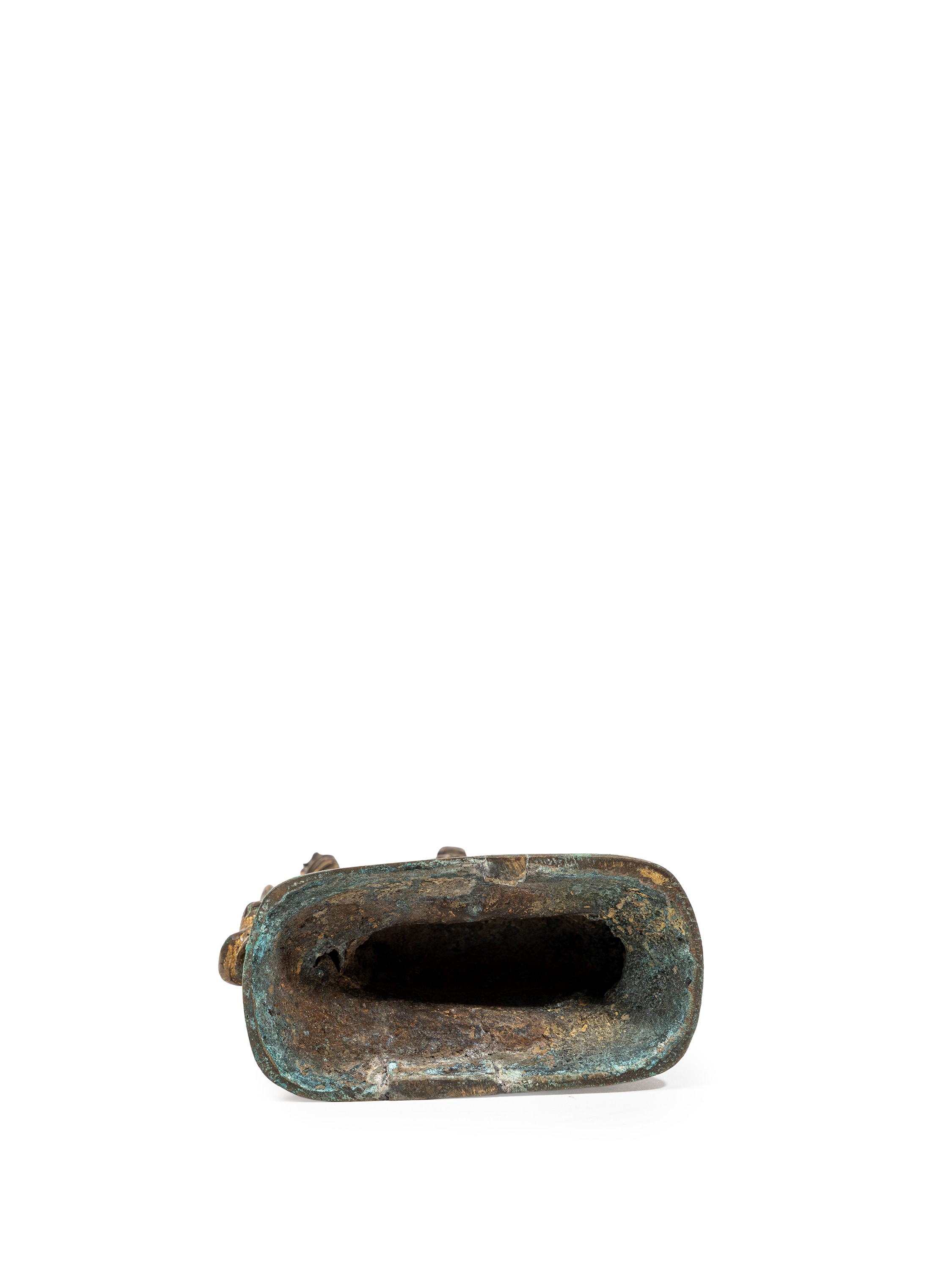 Figura di Yama Dharmaraja, bronzo dorato (Cina, XIX/XX secolo)