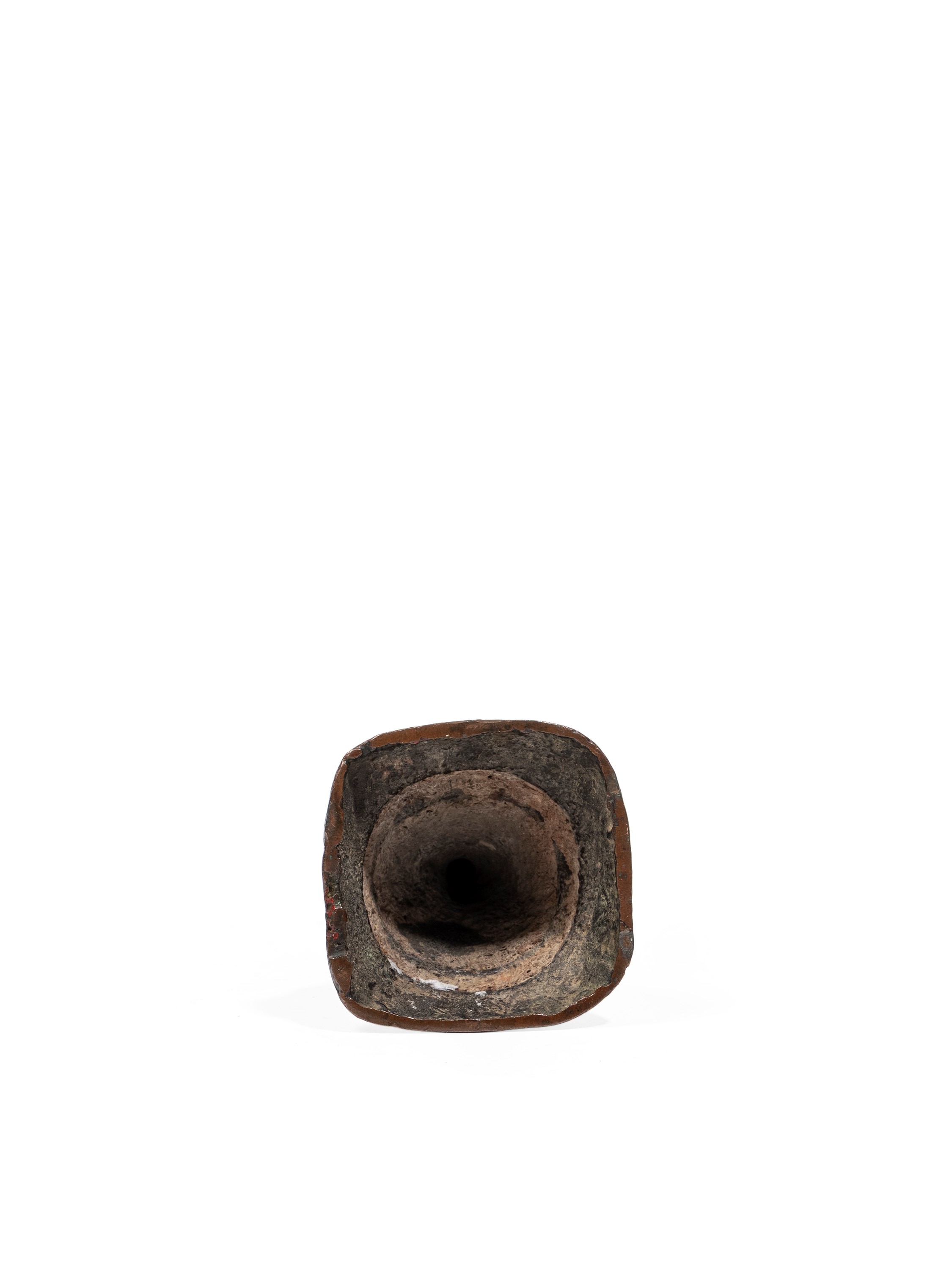 Cina (dinastia Ming), Figura di monaco, bronzo laccato