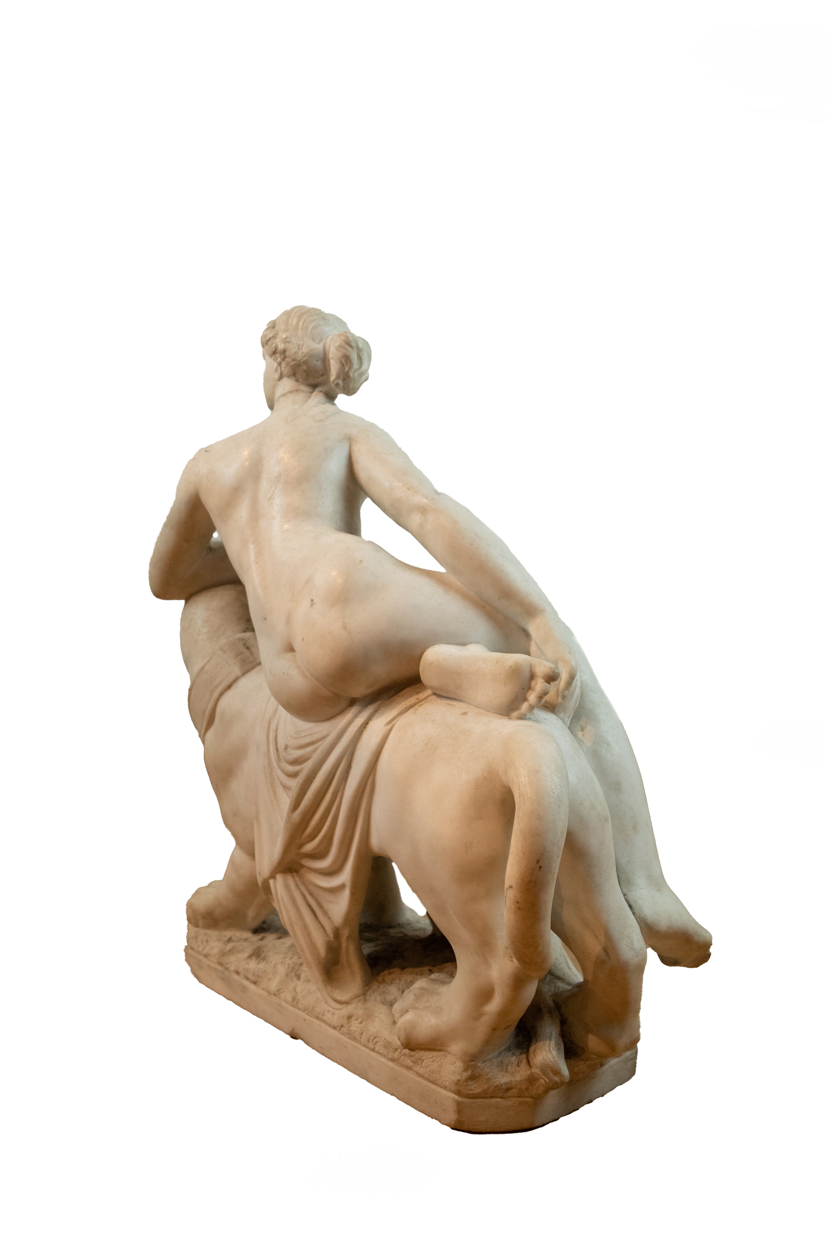 Scultura in marmo raffigurante Arianna e la pantera, XIX secolo