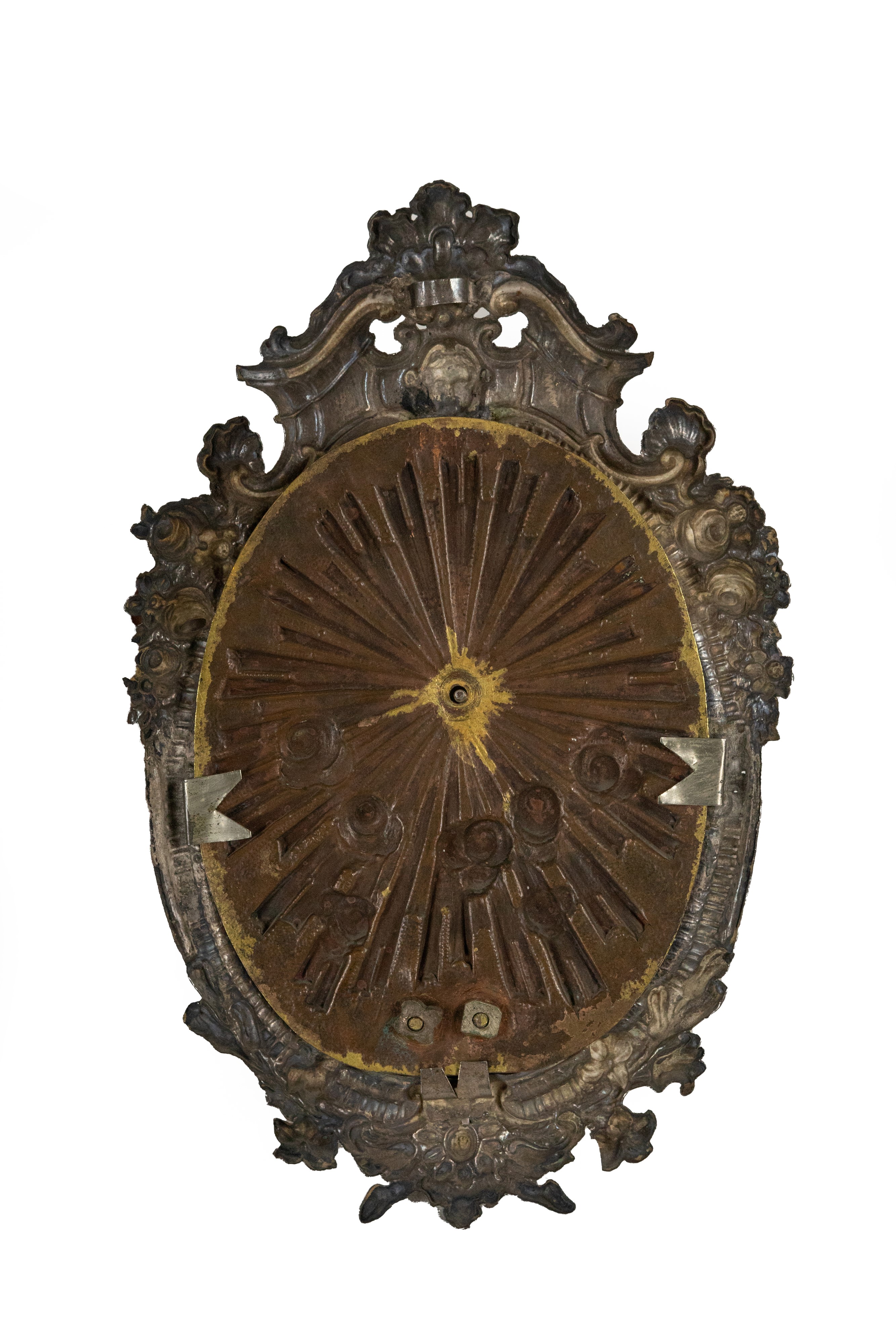 Acquasantiera, argento e rame dorato, Roma, secolo XVIII