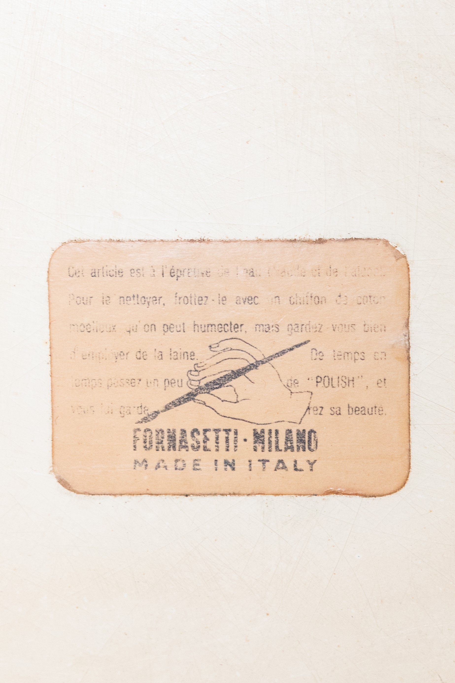 Piero Fornasetti - Carrello portavivande con vassoi della serie “Alghe marine”