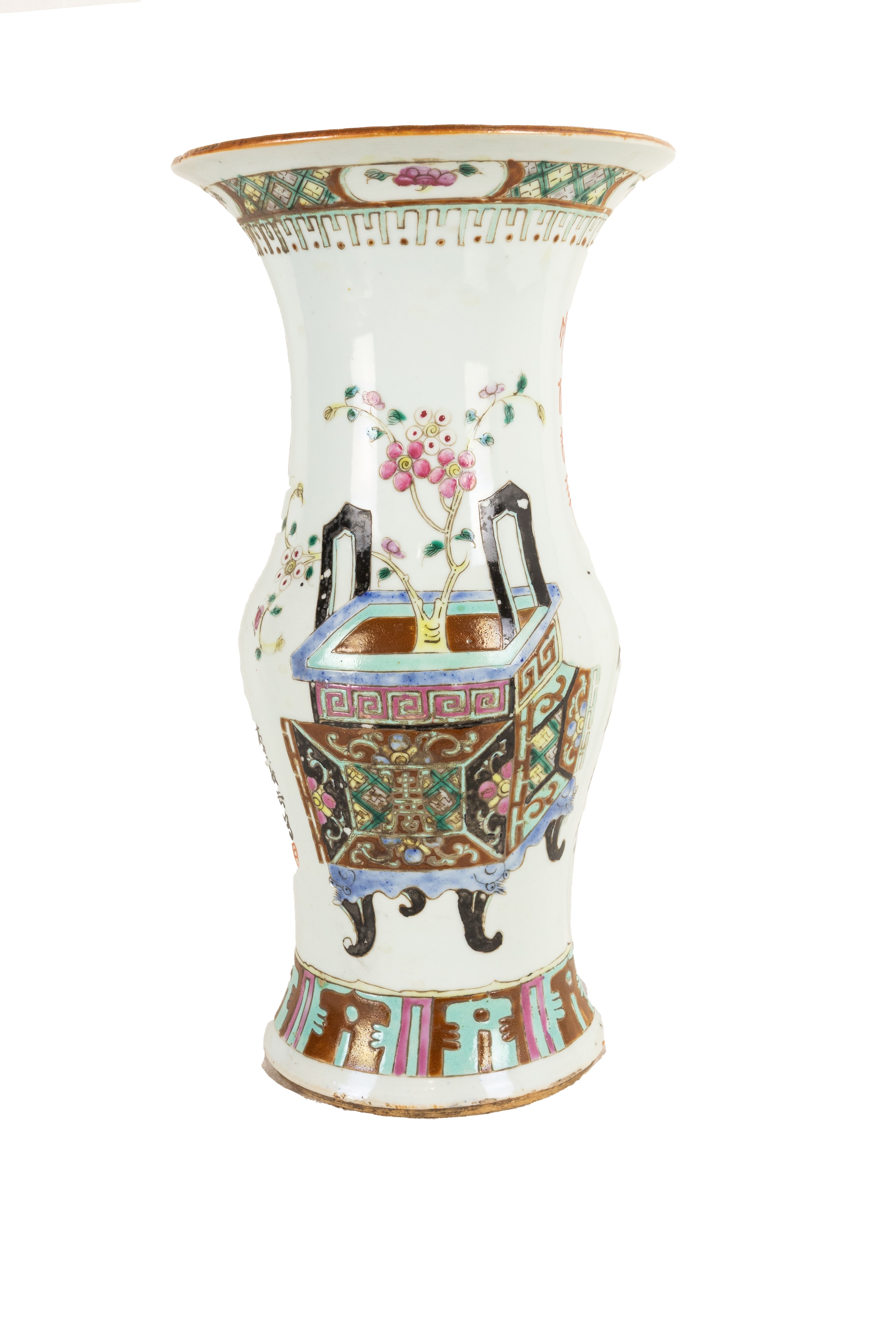 °VASO IN PORCELLANA POLICROMA