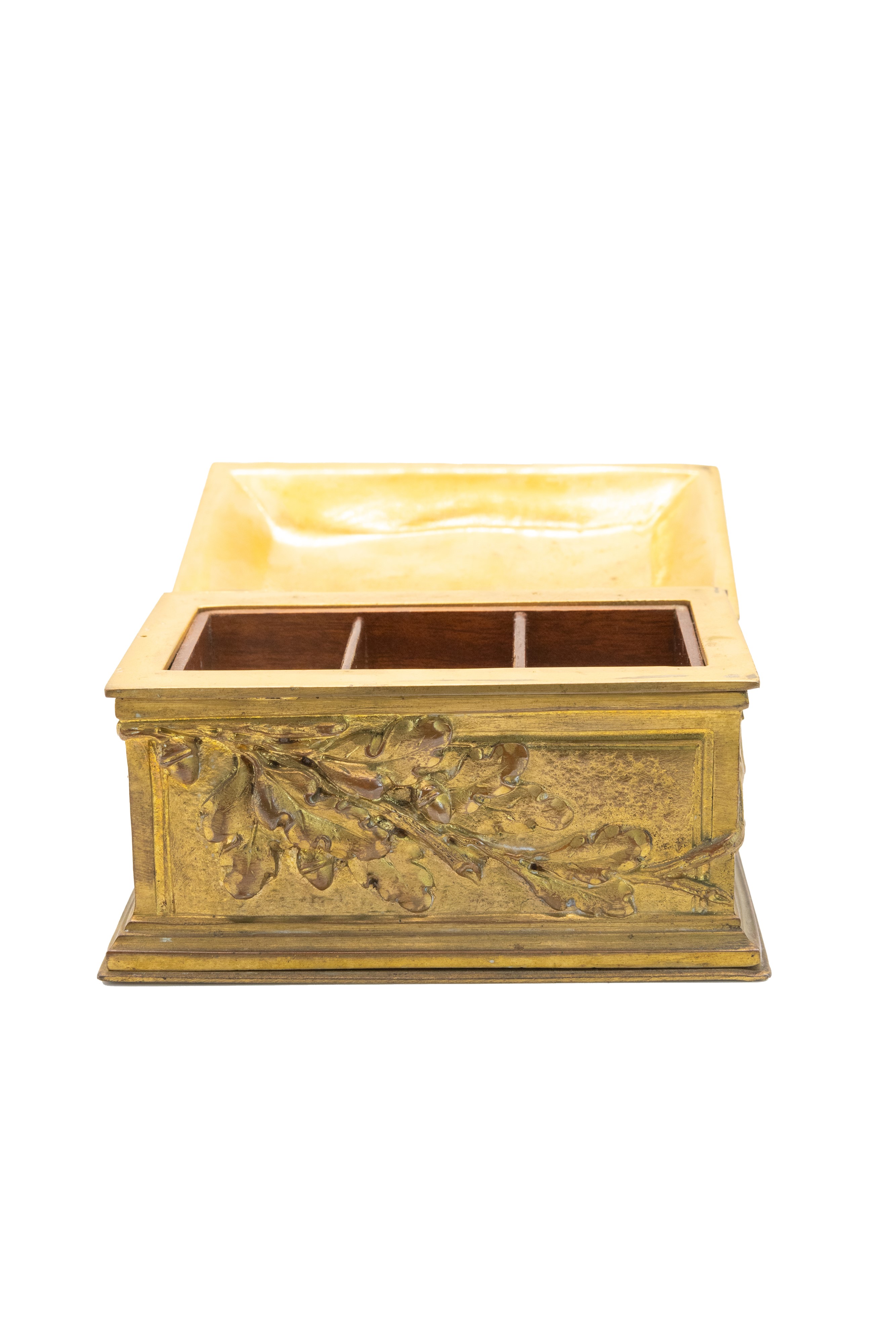 °PORTA FRANCOBOLLI IN BRONZO DORATO