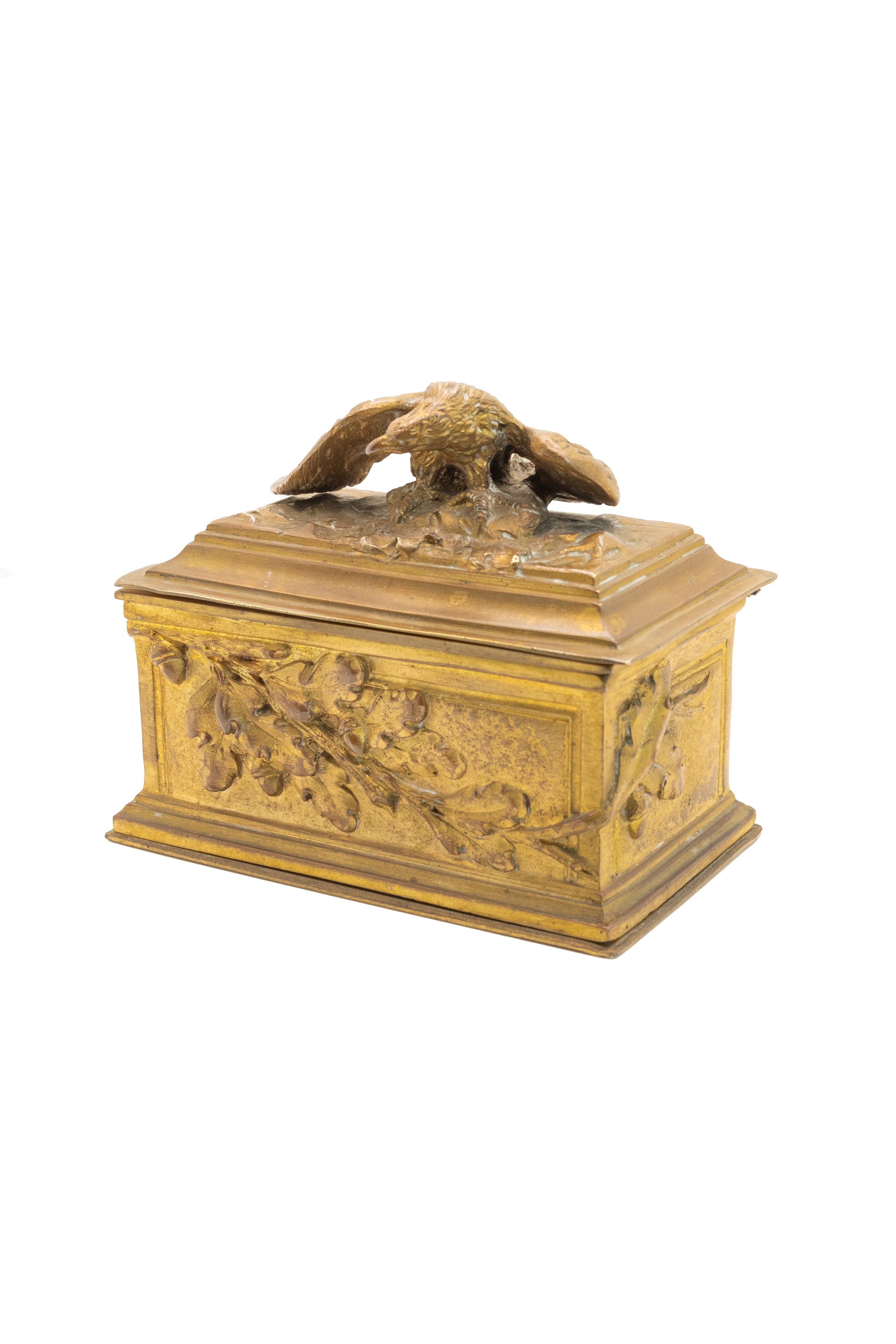 °PORTA FRANCOBOLLI IN BRONZO DORATO