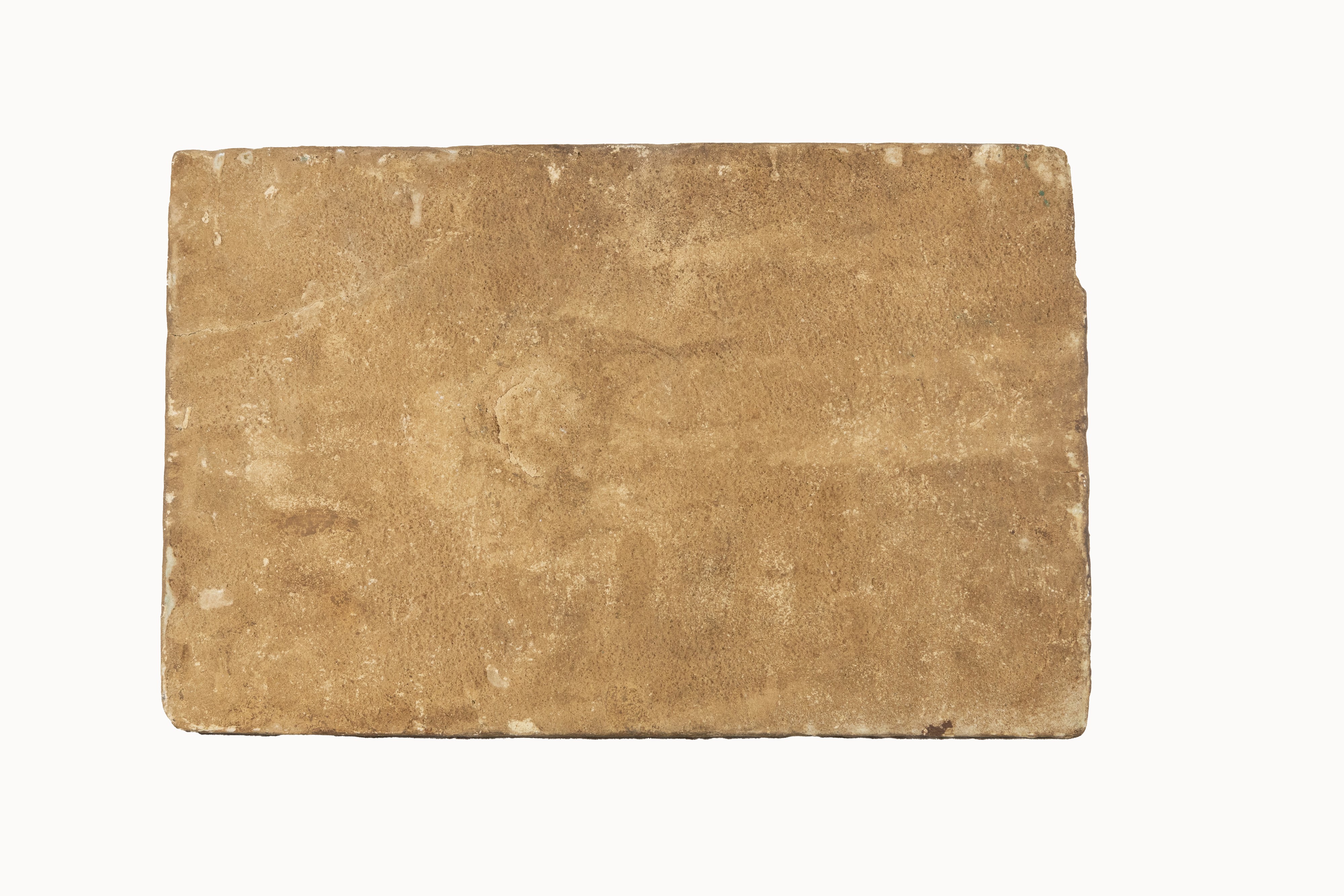Piastra in terracotta smaltata, decorazione a motivi floreali, Persia, XIX secolo