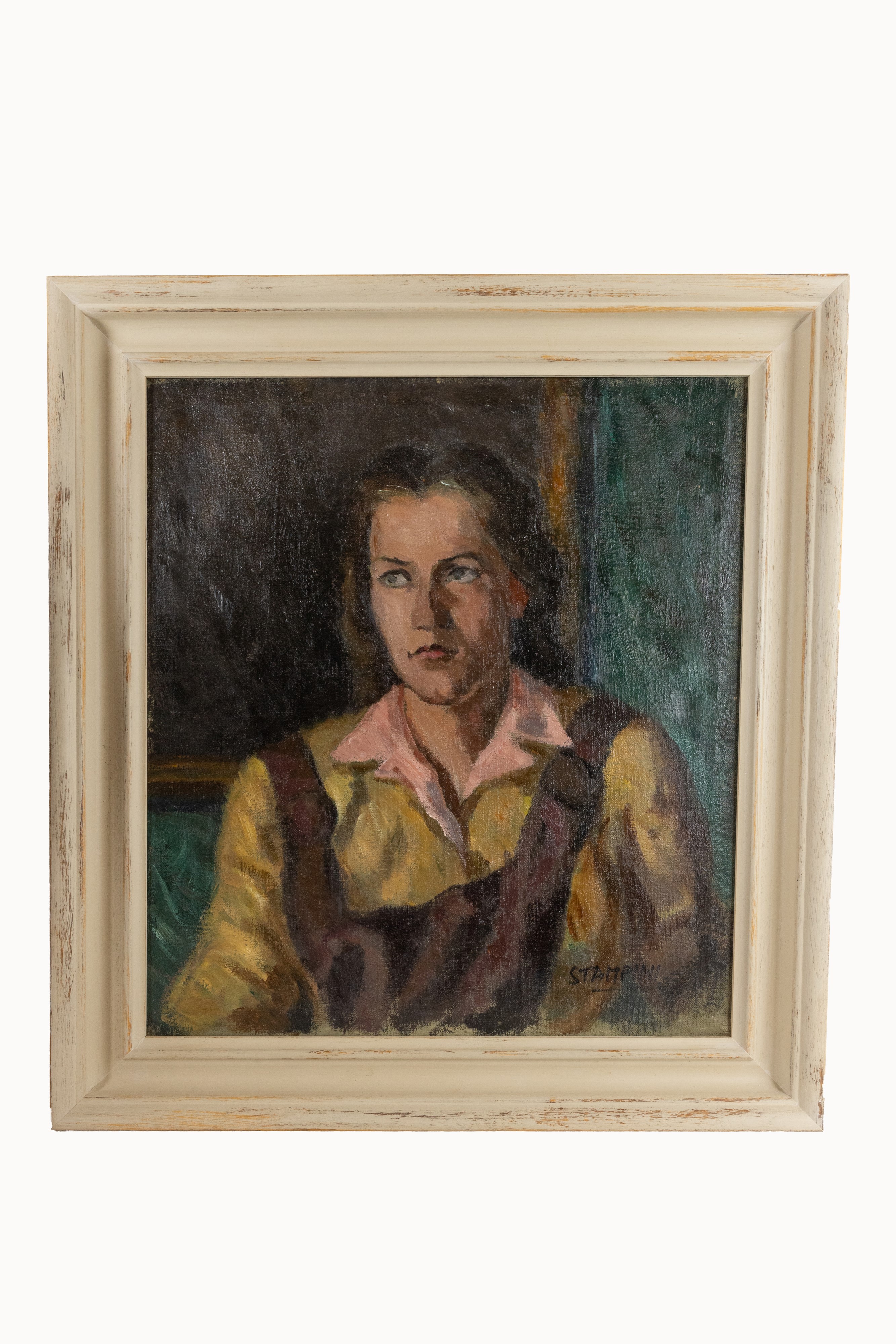 Ritratto di donna, olio su tela
