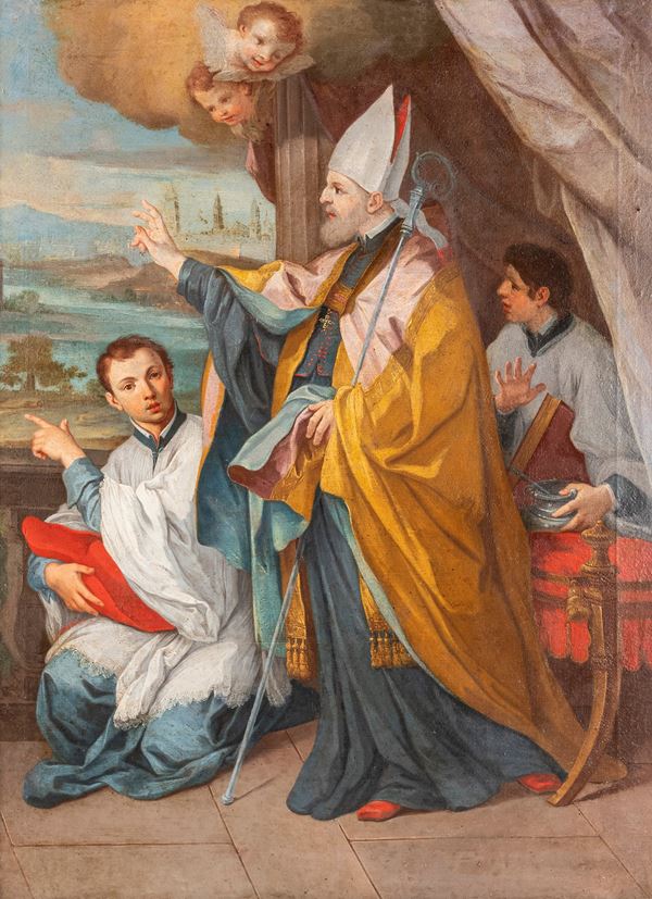 SAN BERNARDO DEGLI UBERTI CON SANTO