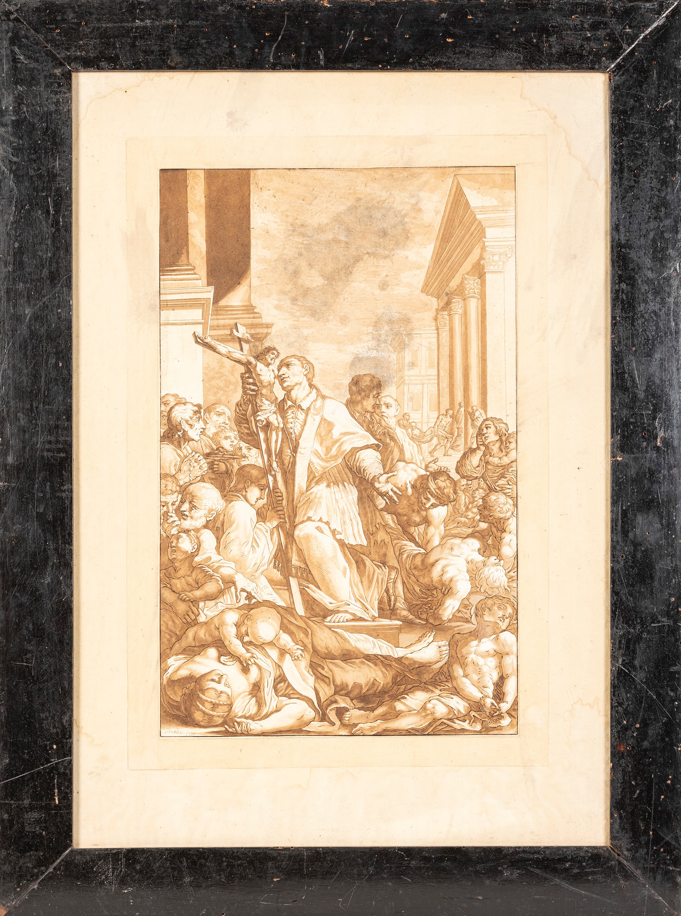 Jean Théophile Prestel - San Carlo Borromeo tra gli appestati
