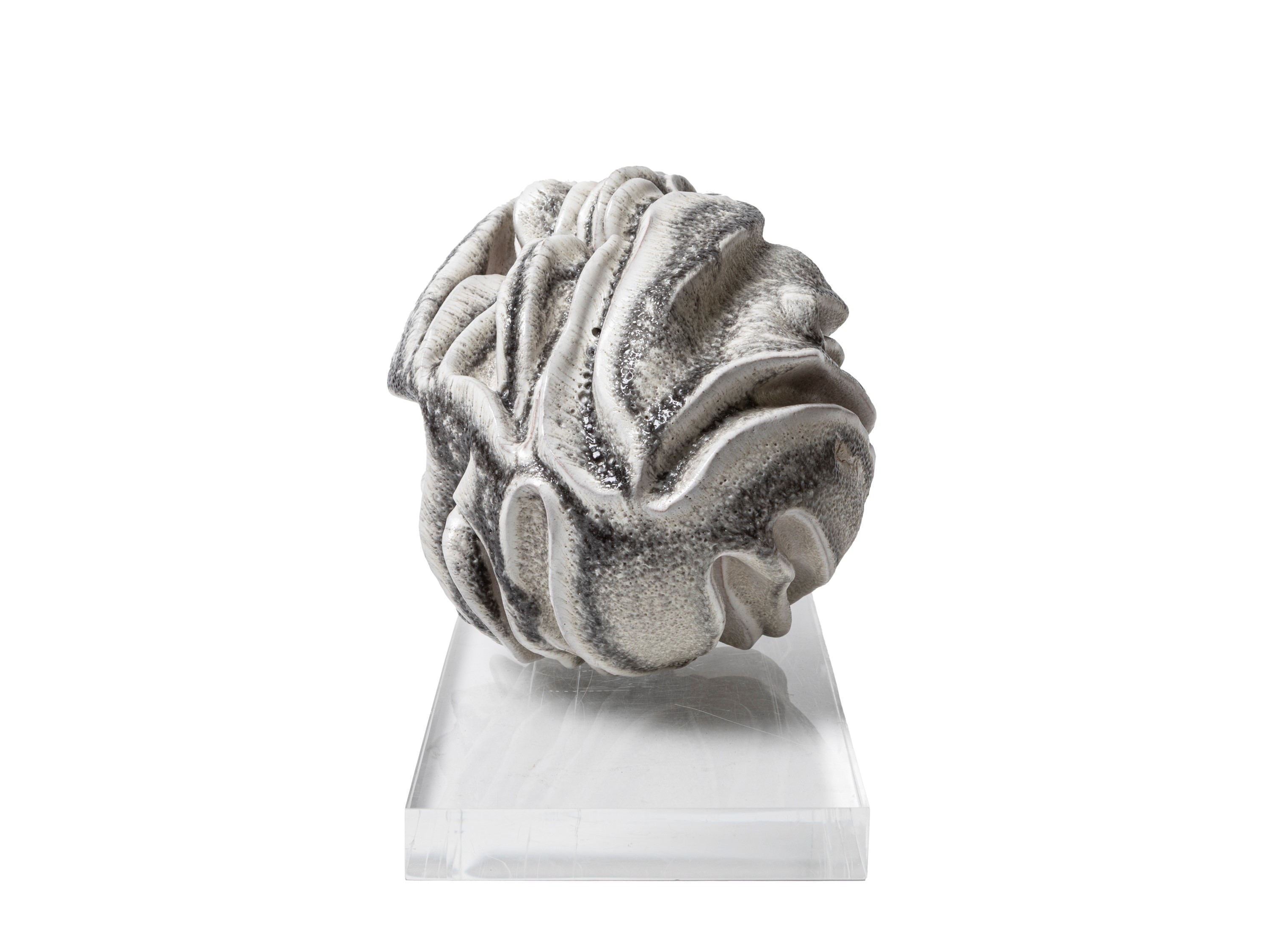 Scultura in grès smaltato bianco “Bianco Zauli”