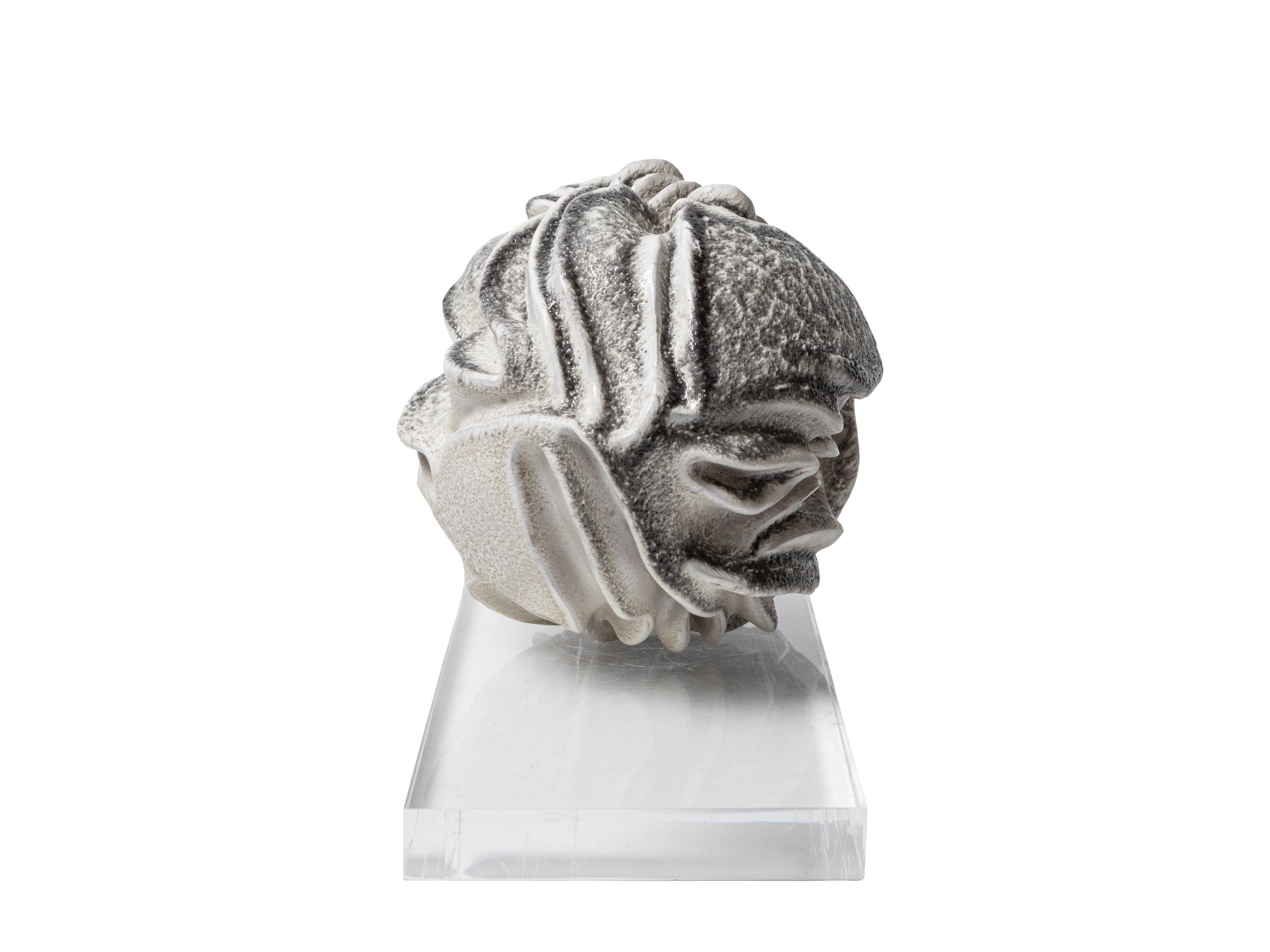 Scultura in grès smaltato bianco “Bianco Zauli”