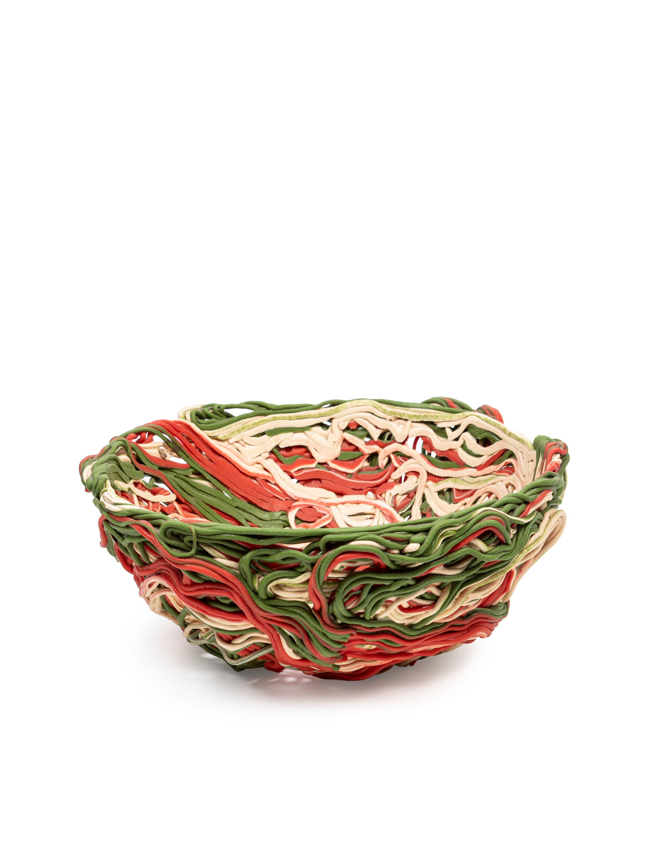 Gaetano Pesce - Ciotola modello “Spaghetti”, resina poliuretanica policroma (Fish Design), 1995 c...