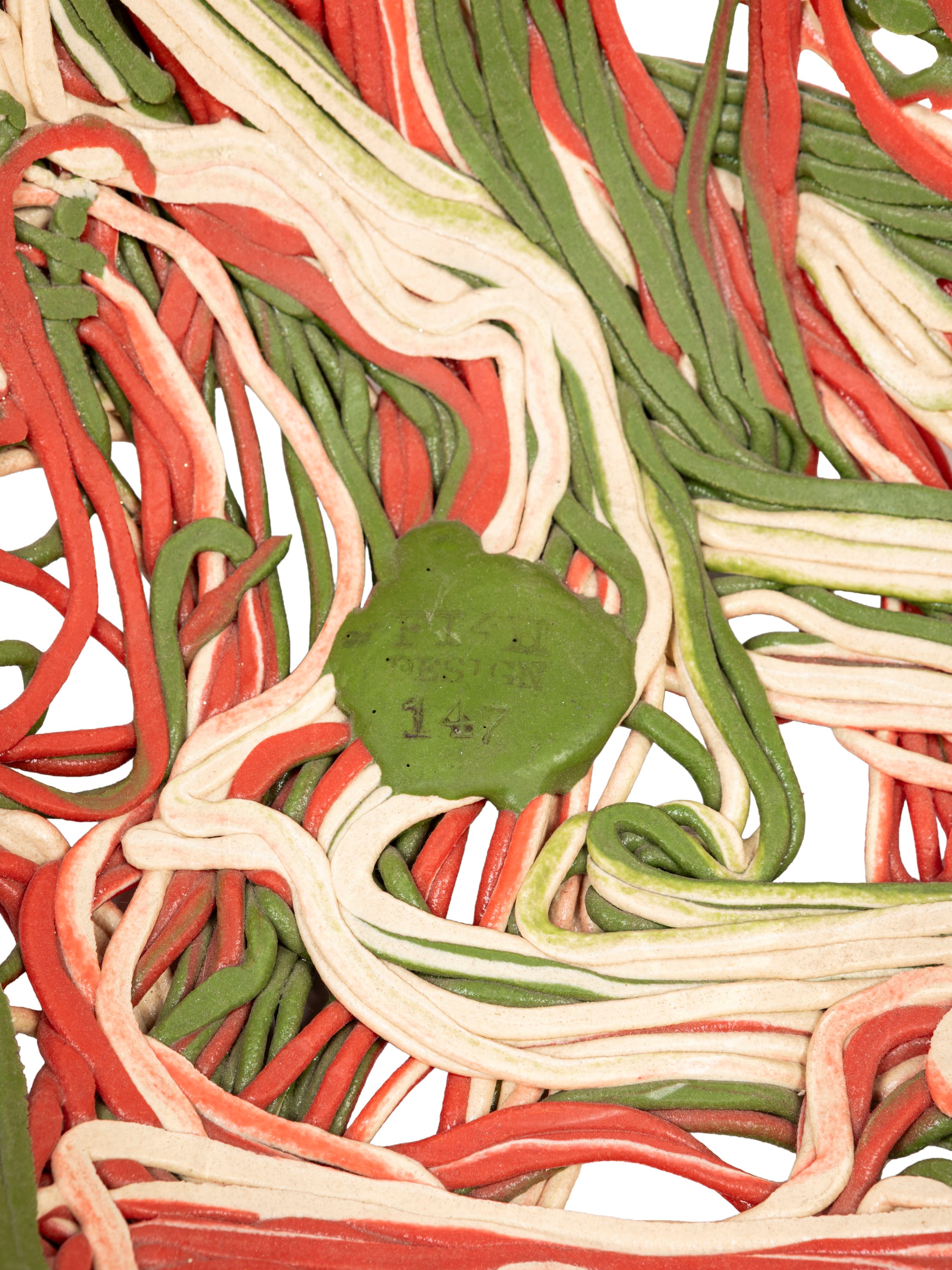 Gaetano Pesce - Ciotola modello “Spaghetti”, resina poliuretanica policroma (Fish Design), 1995 c...