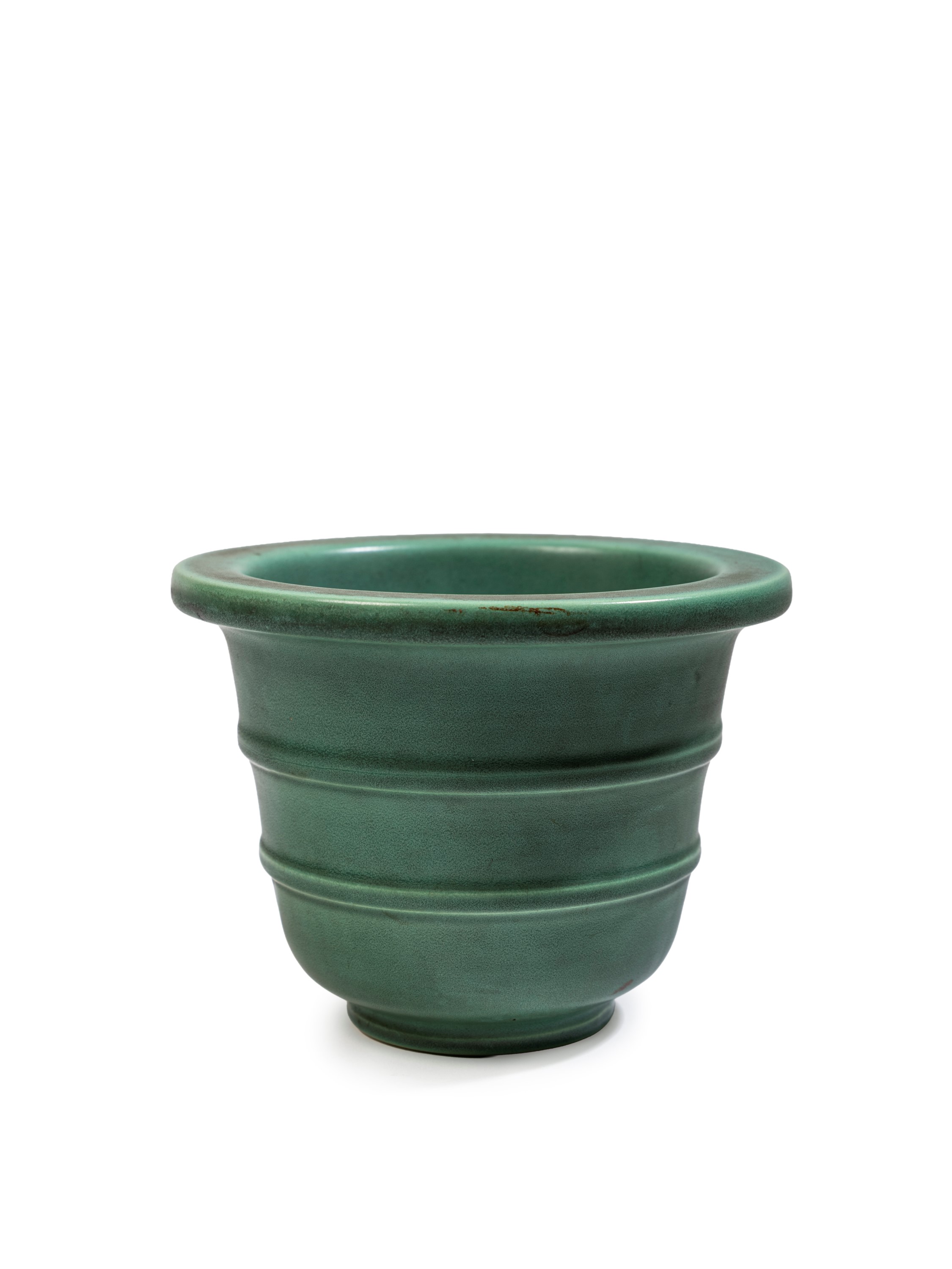 Giovanni Gariboldi - Vasetto in ceramica smaltata verde (anni '40 ca.)