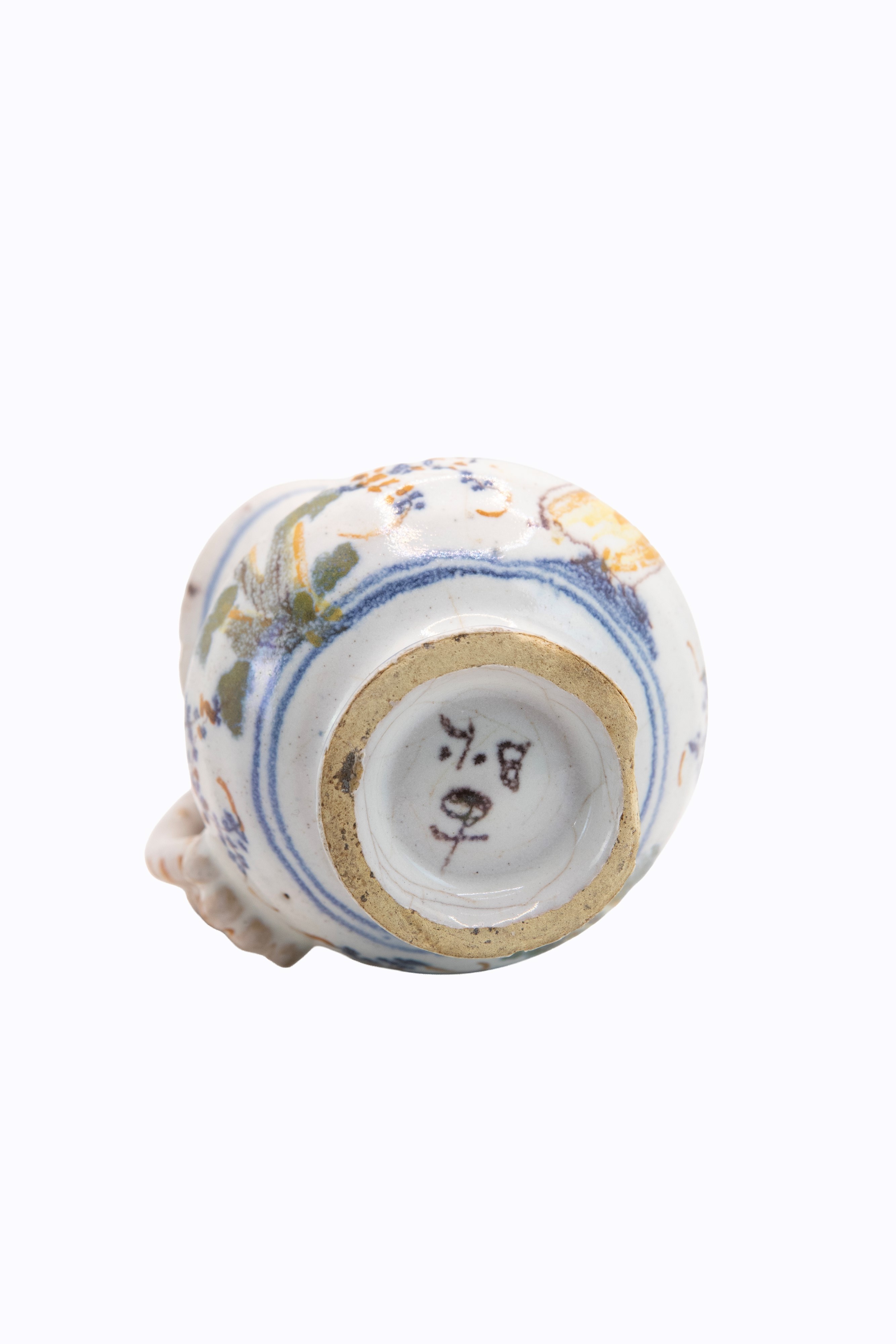 °PICCOLO VERSATOIO IN MAIOLICA POLICROMA