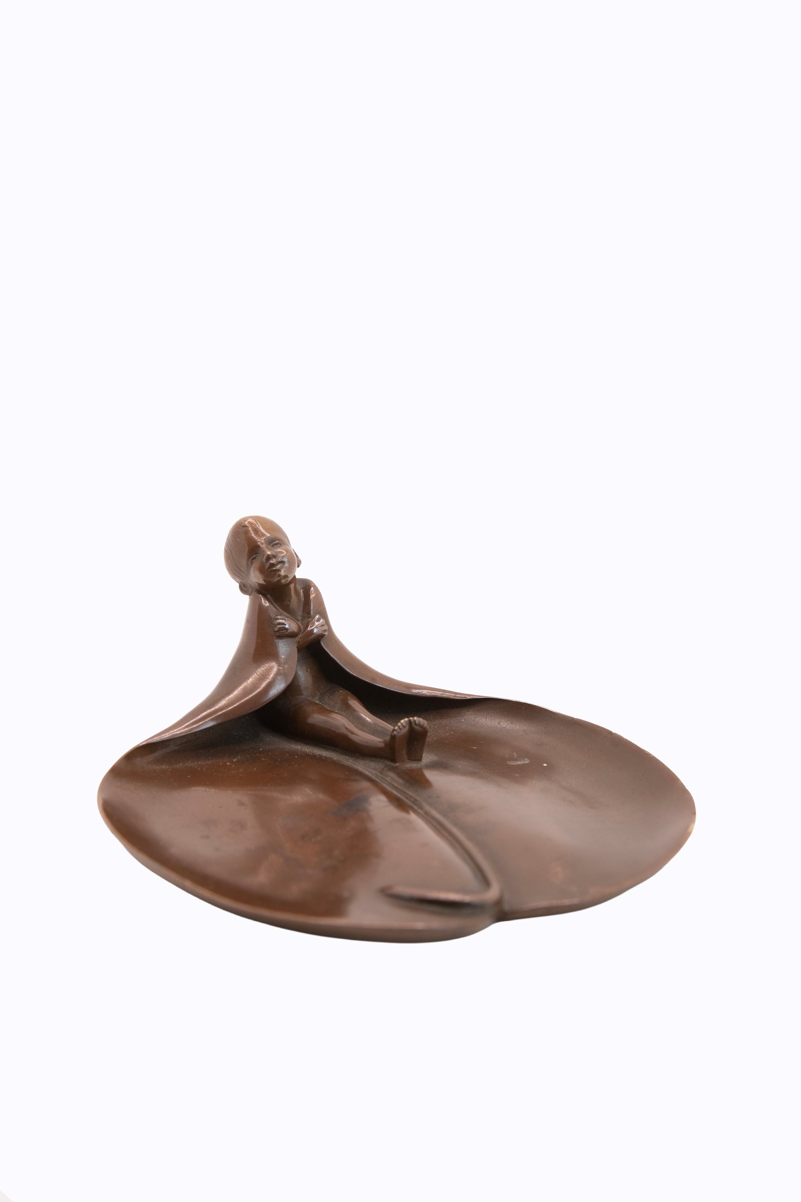 °SVUOTA TASCHE CON BIMBO IN BRONZO