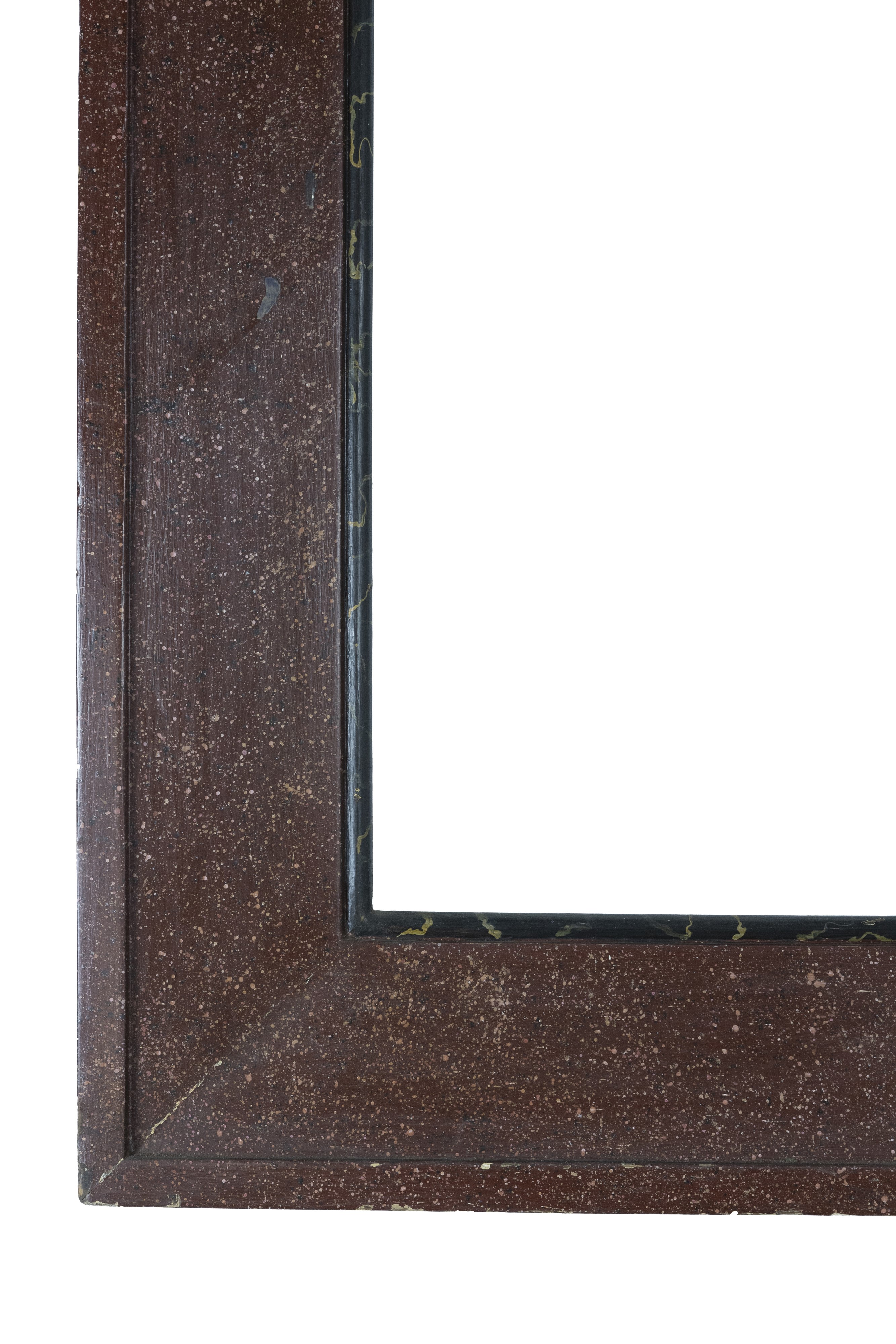 °CORNICE IN LEGNO DECORATO A FINTO PORFIDO
