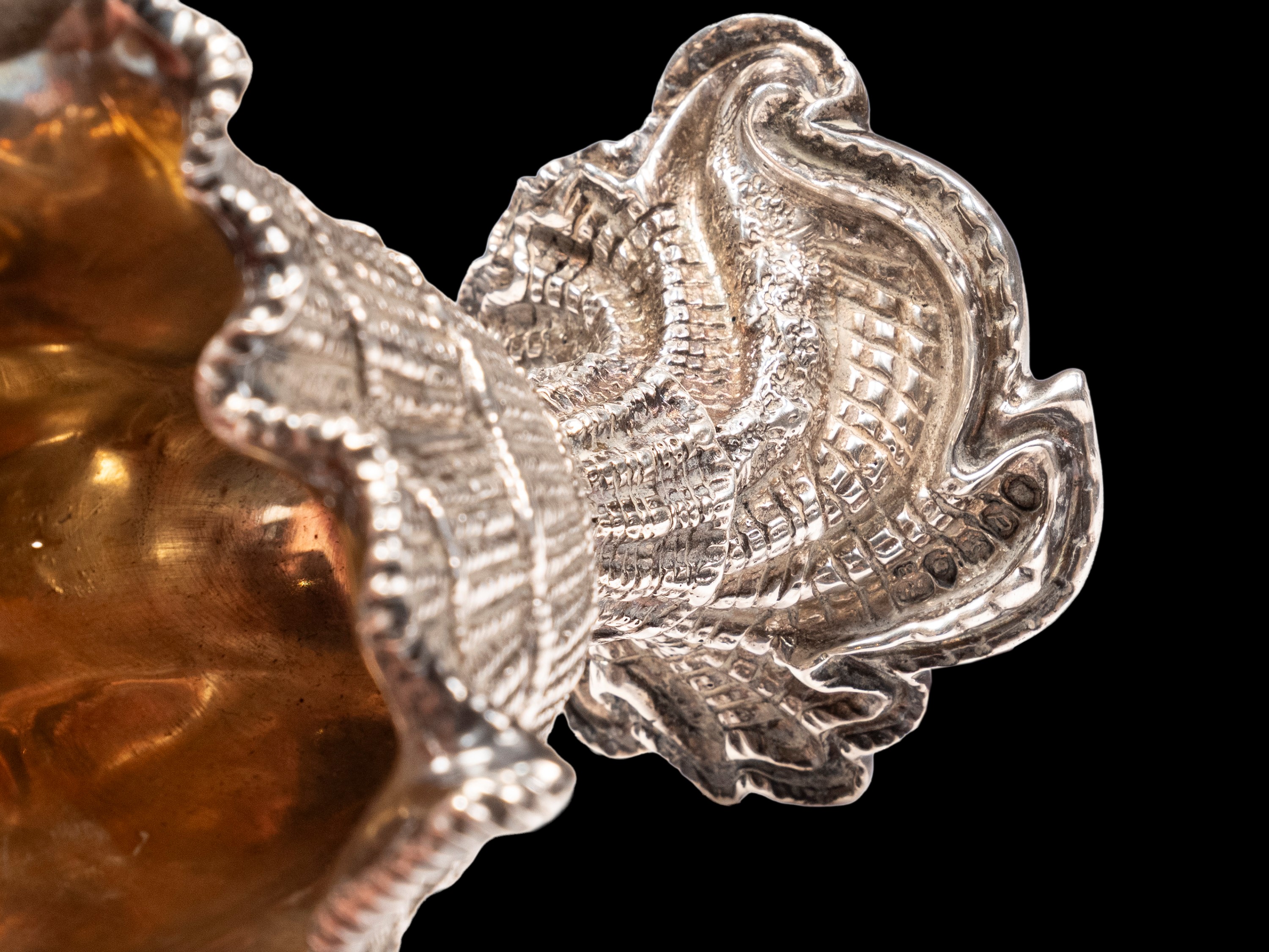 COPPIA DI SALSIERE IN ARGENTO