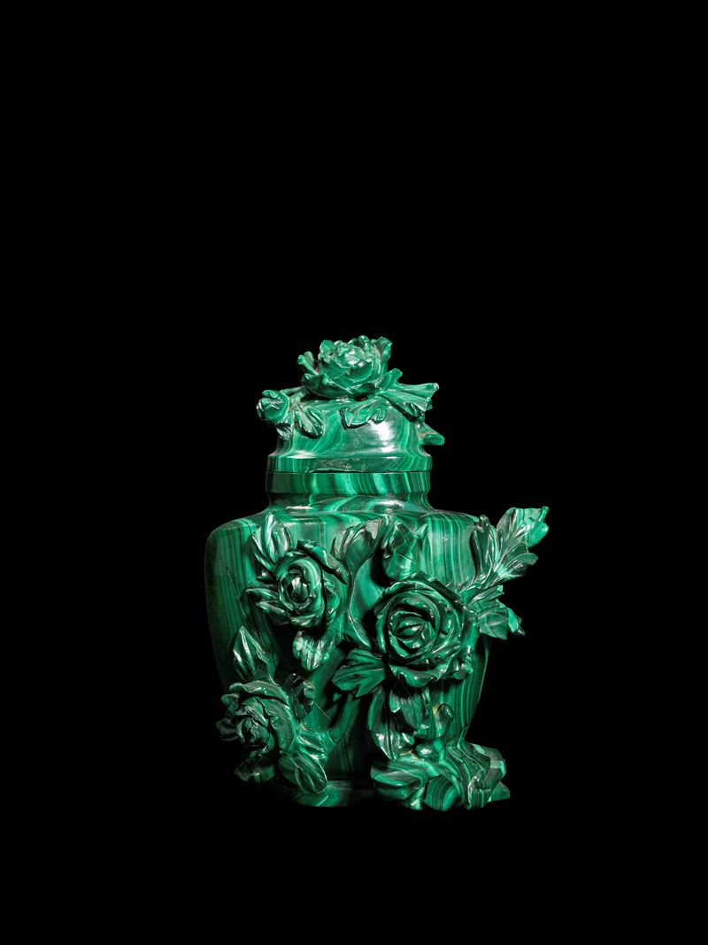VASO IN MALACHITE