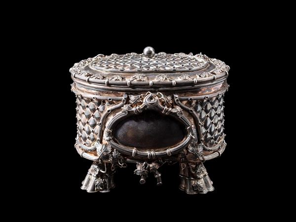 SCATOLA PORTAGIOIE IN ARGENTO