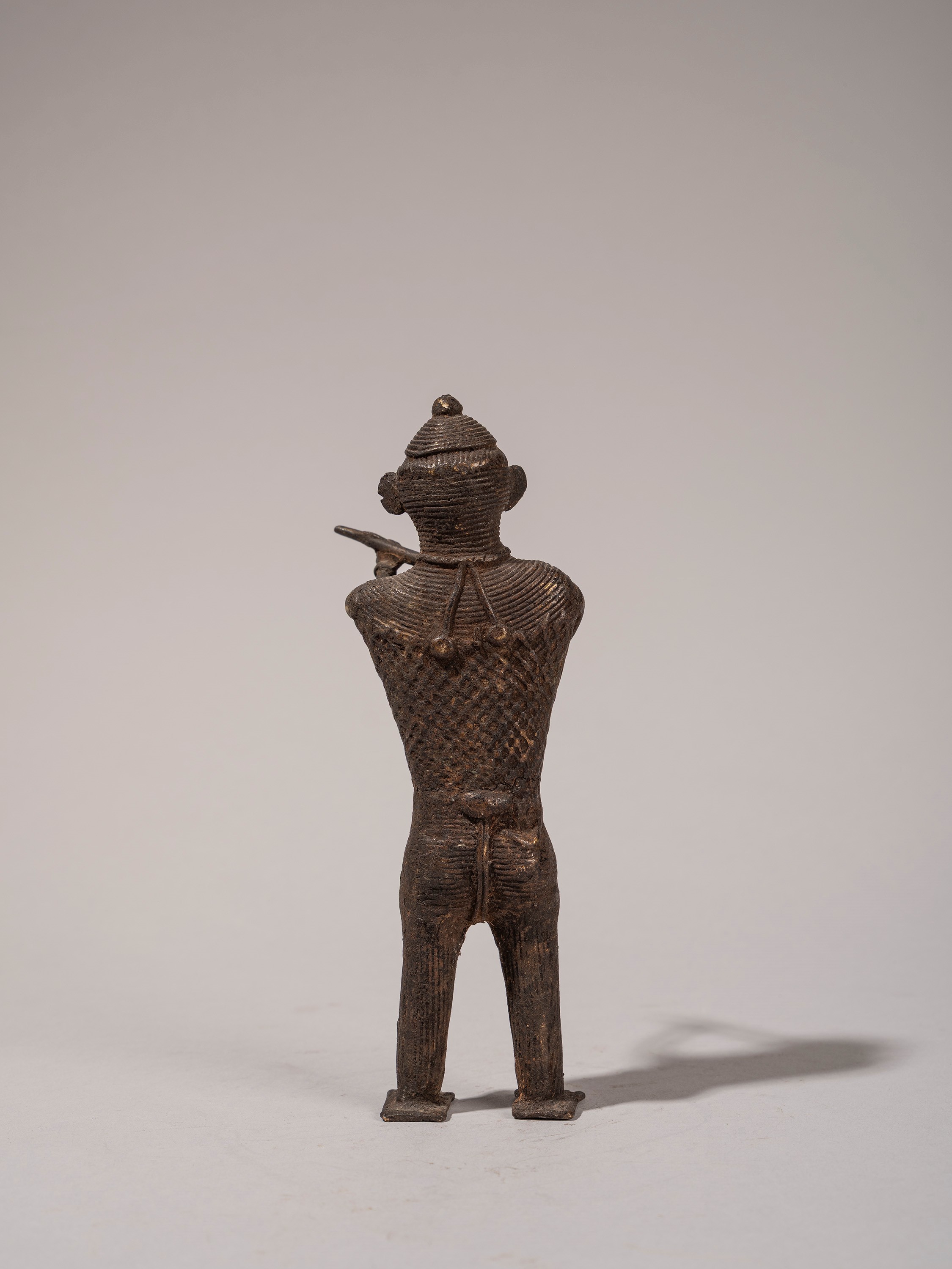 FIGURA IN BRONZO RAFFIGURANTE GUERRIERO KOND